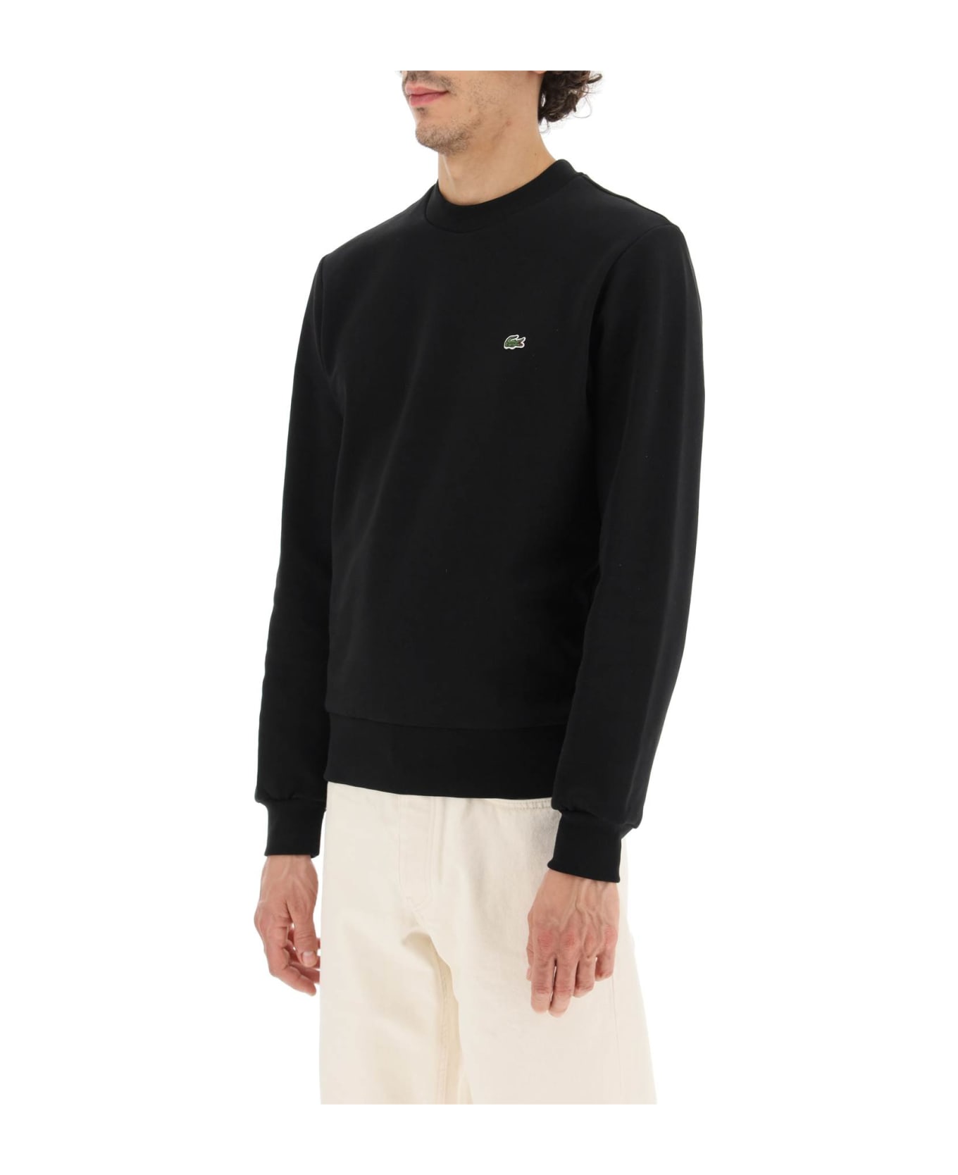 Lacoste Classic Fit Crewneck Sweatshirt - Black