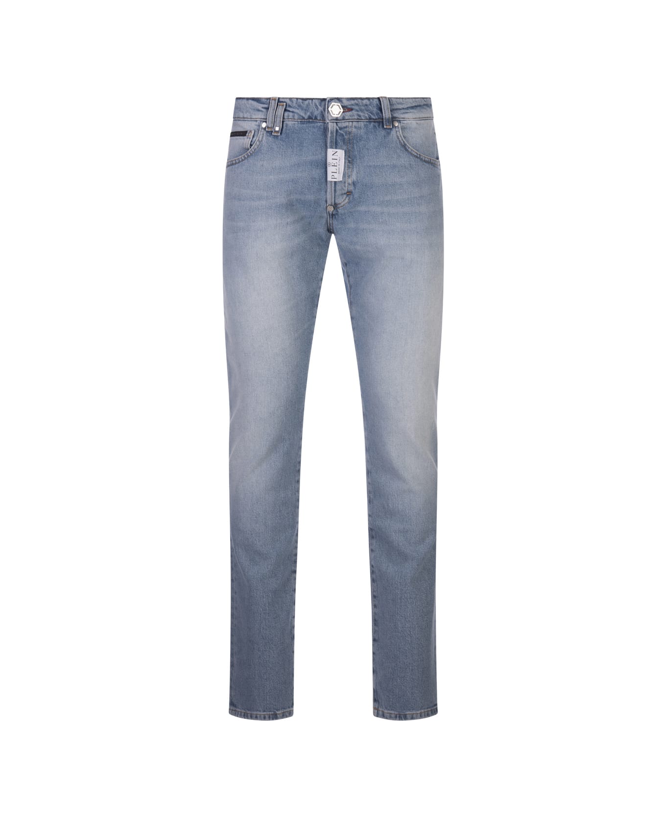 Philipp Plein Super Straight Cut Premium Jeans - Blue