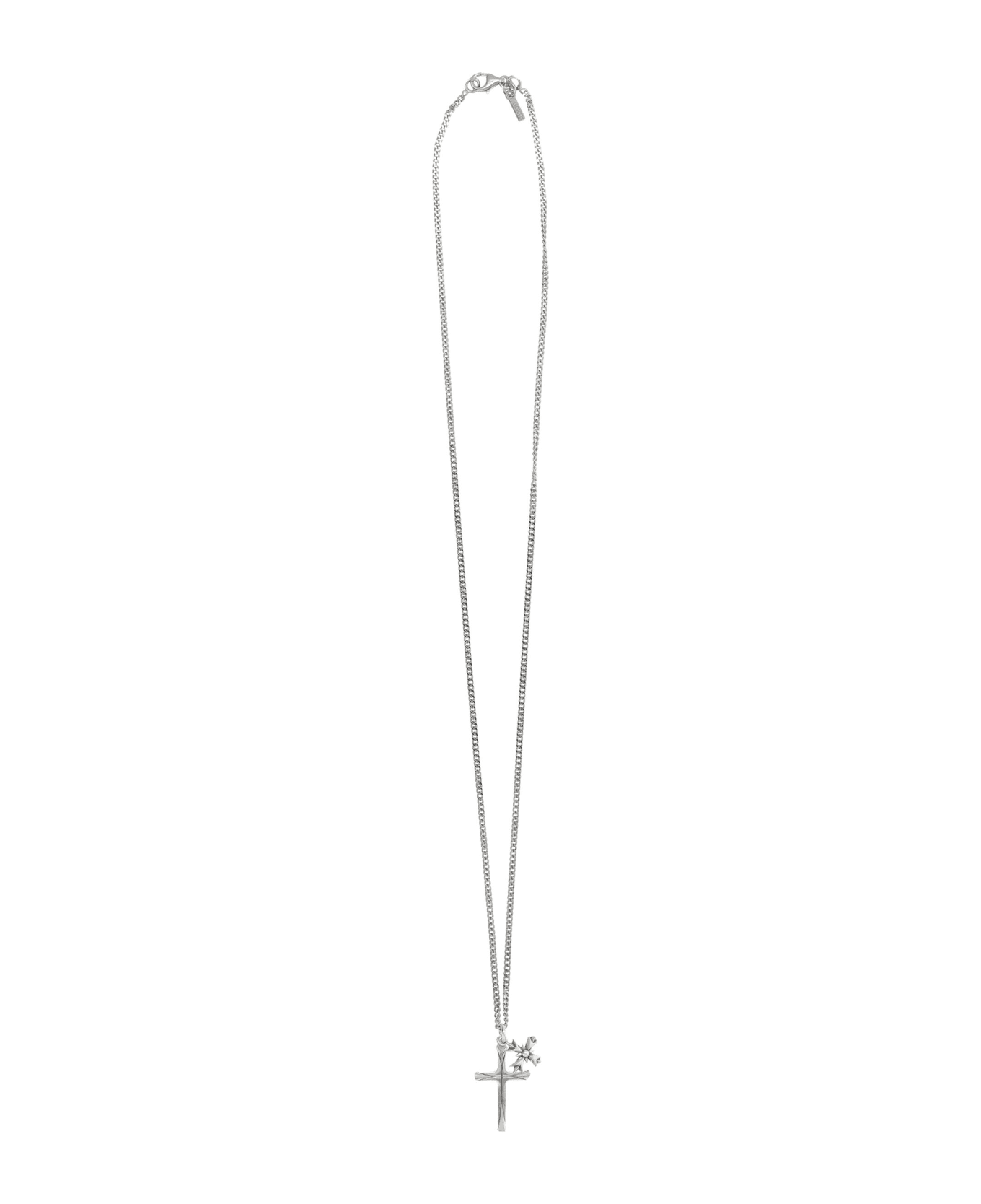 Emanuele Bicocchi Necklace Cross And Crest - SILVER