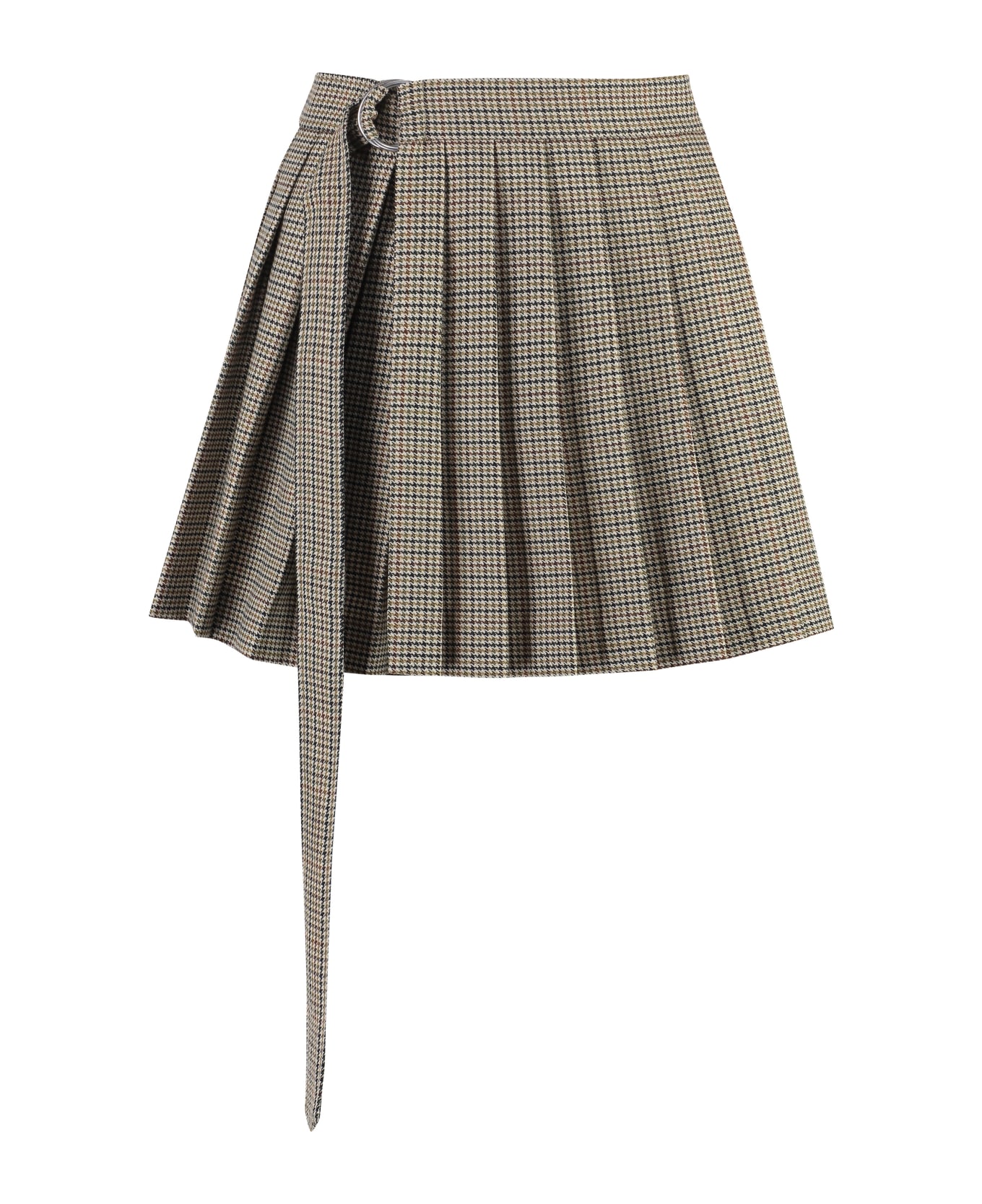 Ami Alexandre Mattiussi Wool Mini Skirt - Beige