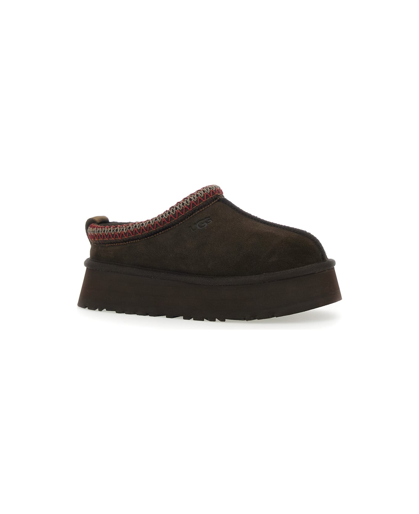 UGG 
tazz
 Brown Sabot With Embossed Logo In Suede Woman - Brown