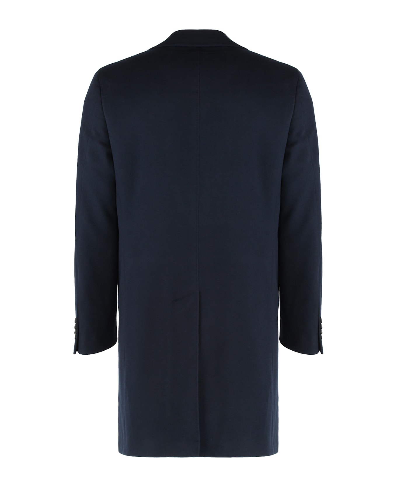 Canali Wool Coat - blue