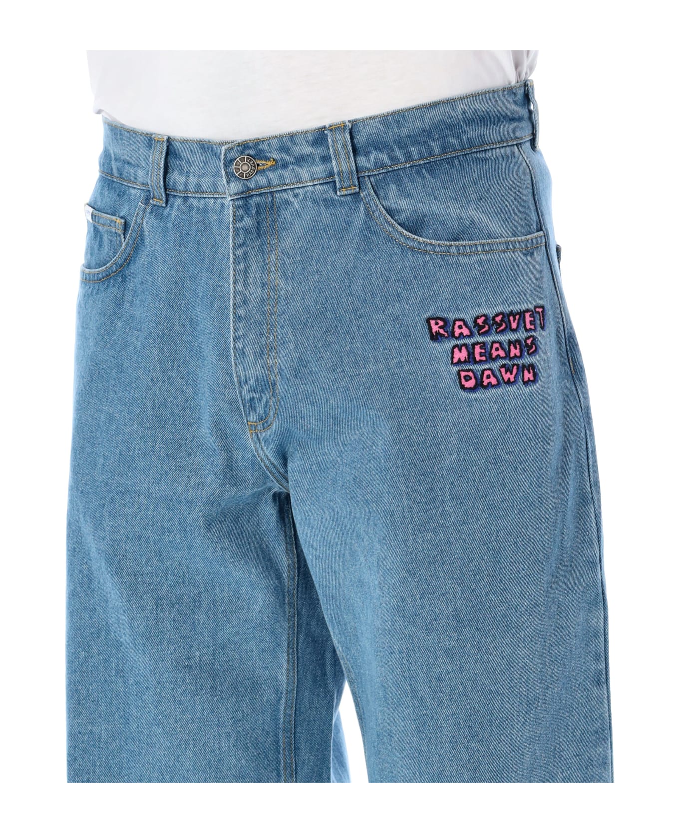 PACCBET R.m.d. Baggy Jeans - LIGHT BLUE デニム