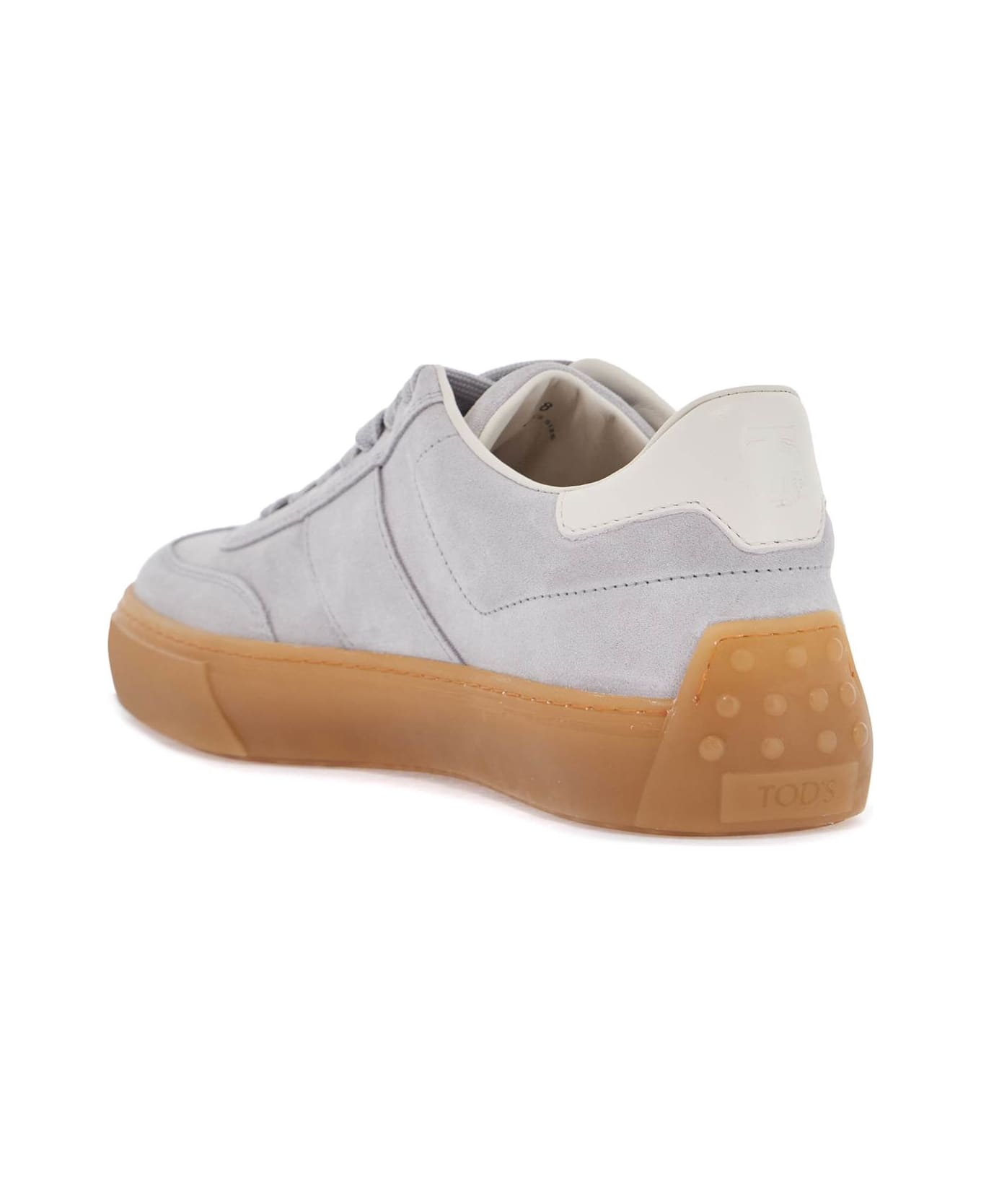 Tod
s Light Grey Suede Casual Lace-up Shoes - Grigio