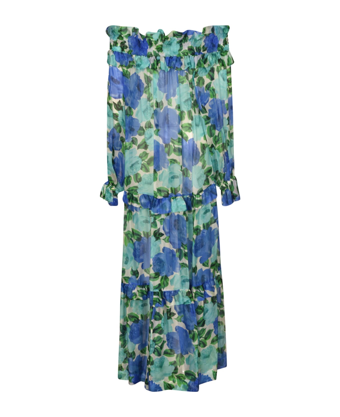 Parosh Shilon Dress - Fantasia Bluette ワンピース＆ドレス