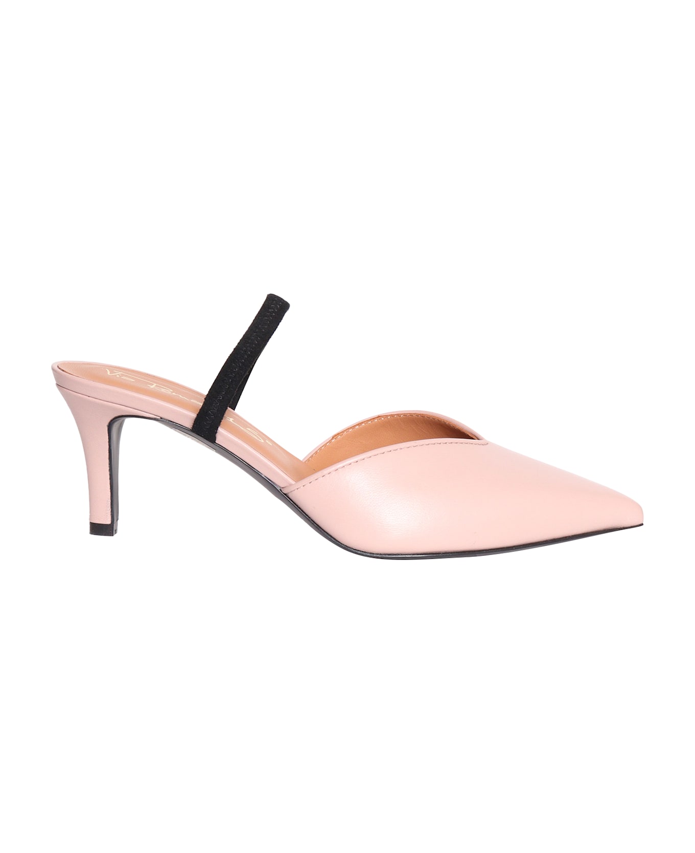 Via Roma 15 Pink Slingback With Strap - PINK
