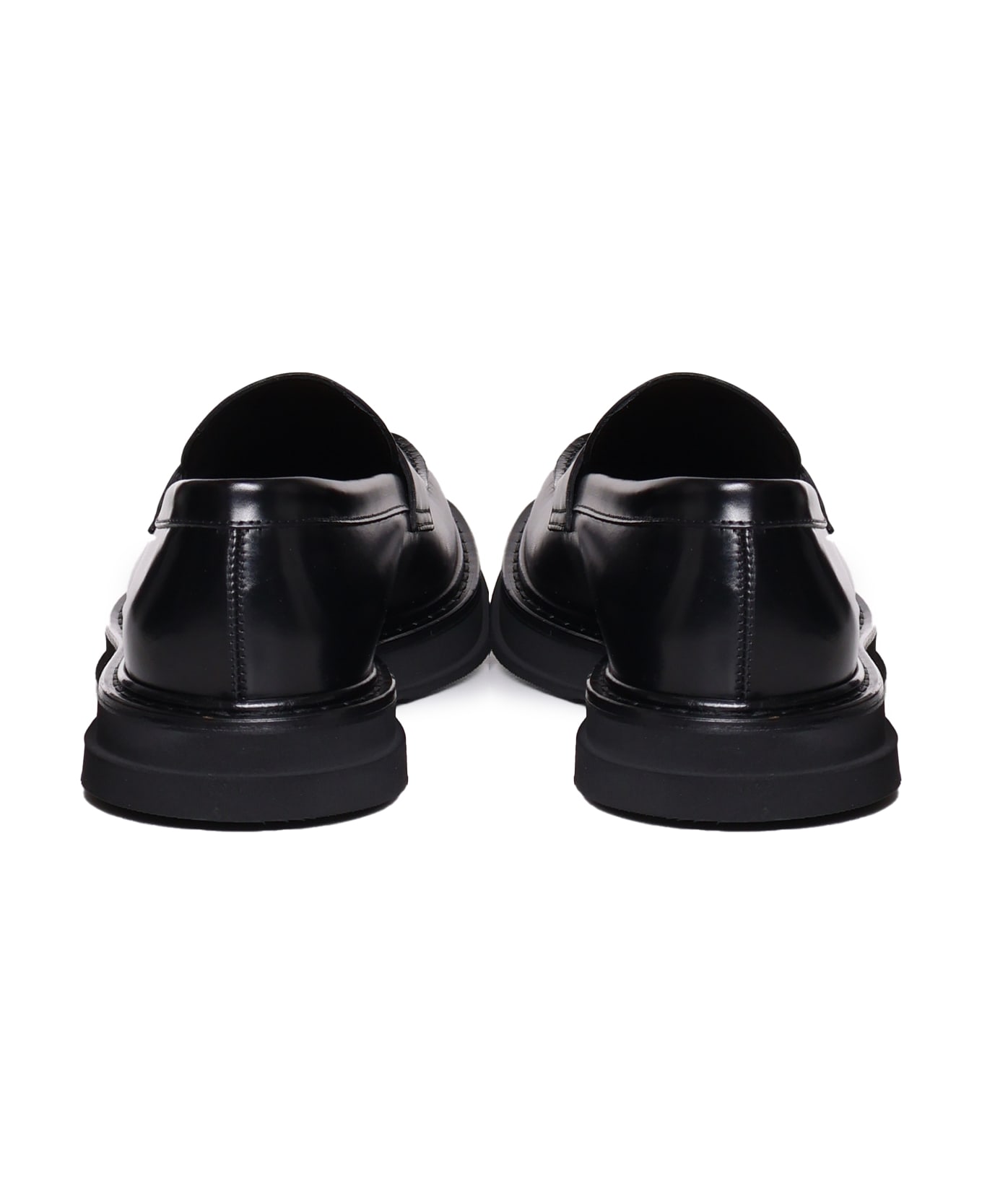 Doucal's Shiny Loafers - Black