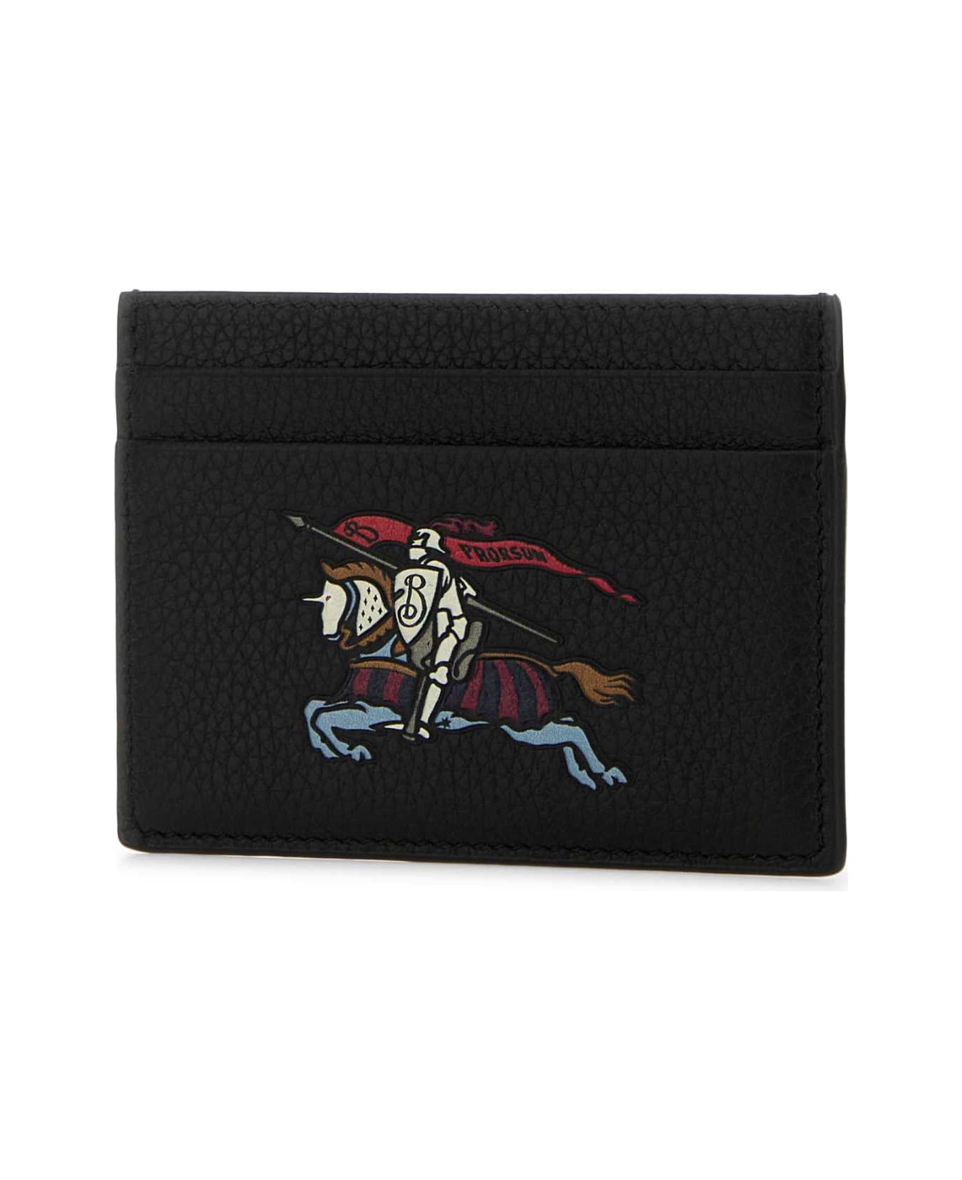 Burberry Black Leather Card Holder - BLACK