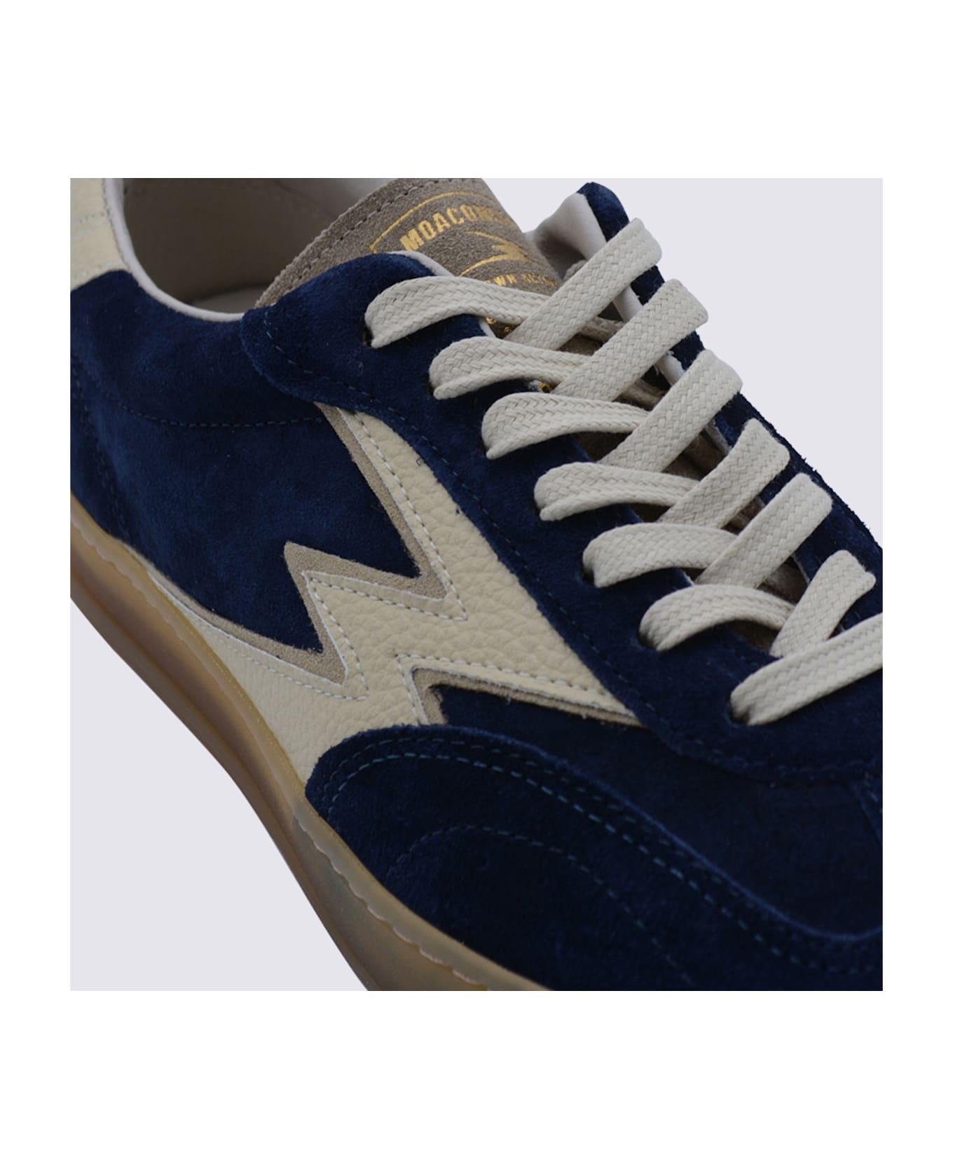 M.O.A. master of arts Navy Leather Sneakers - NAVY BUTTER