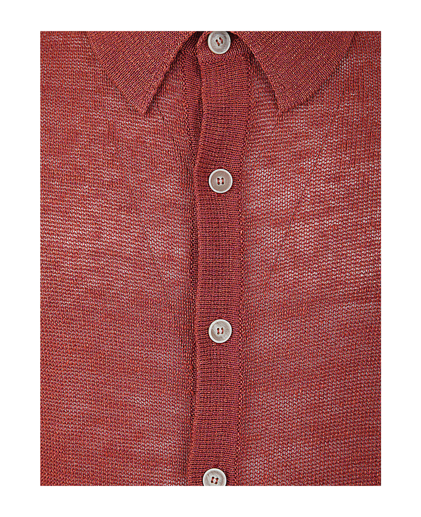 Filippo De Laurentiis Short Sleeve Over Shirt - Red