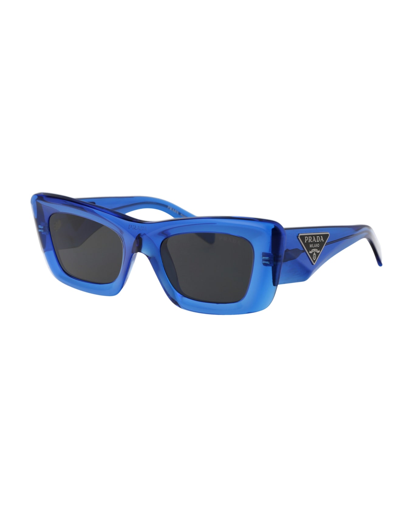 Prada Eyewear 0pr 13zs Sunglasses - 18M5S0 Crystal Electric Blue