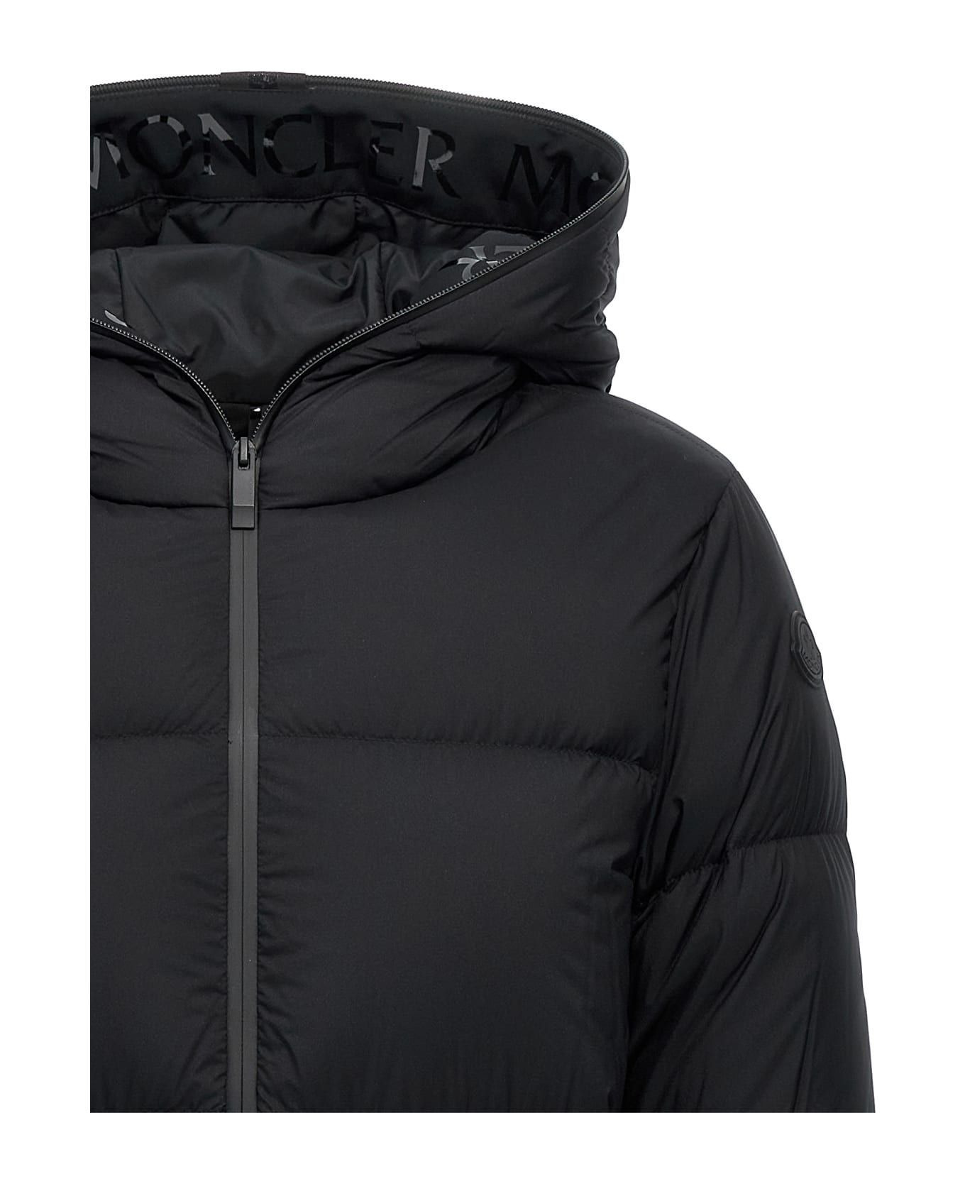 Moncler 'arredoun' Long Down Jacket - Black  