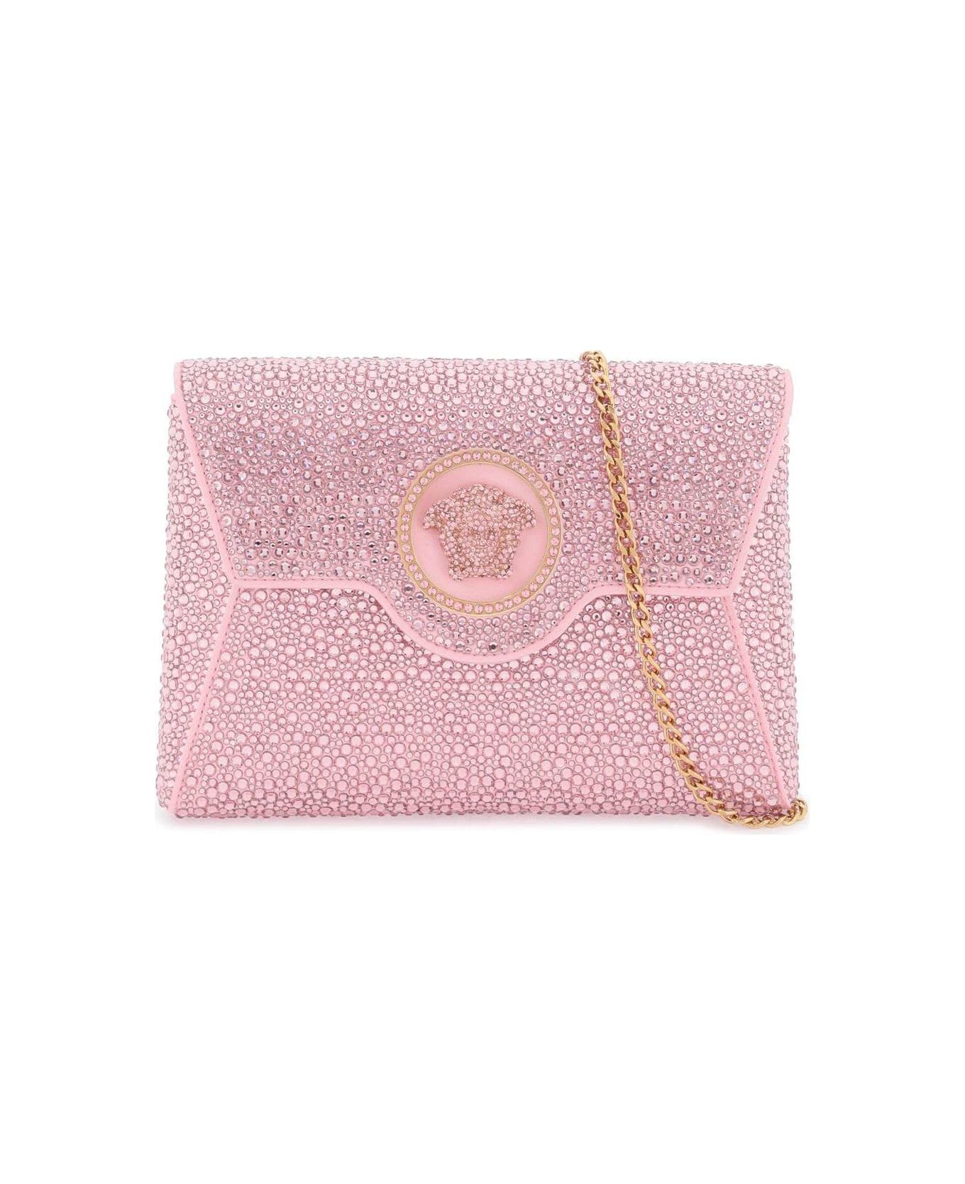 Versace Medusa Plaque Embellished Clutch Bag - PINK ショルダーバッグ