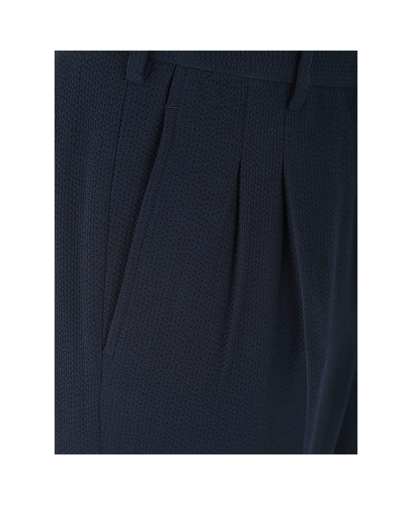 Giorgio Armani Trousers With Two Pences - Ubwf Blue