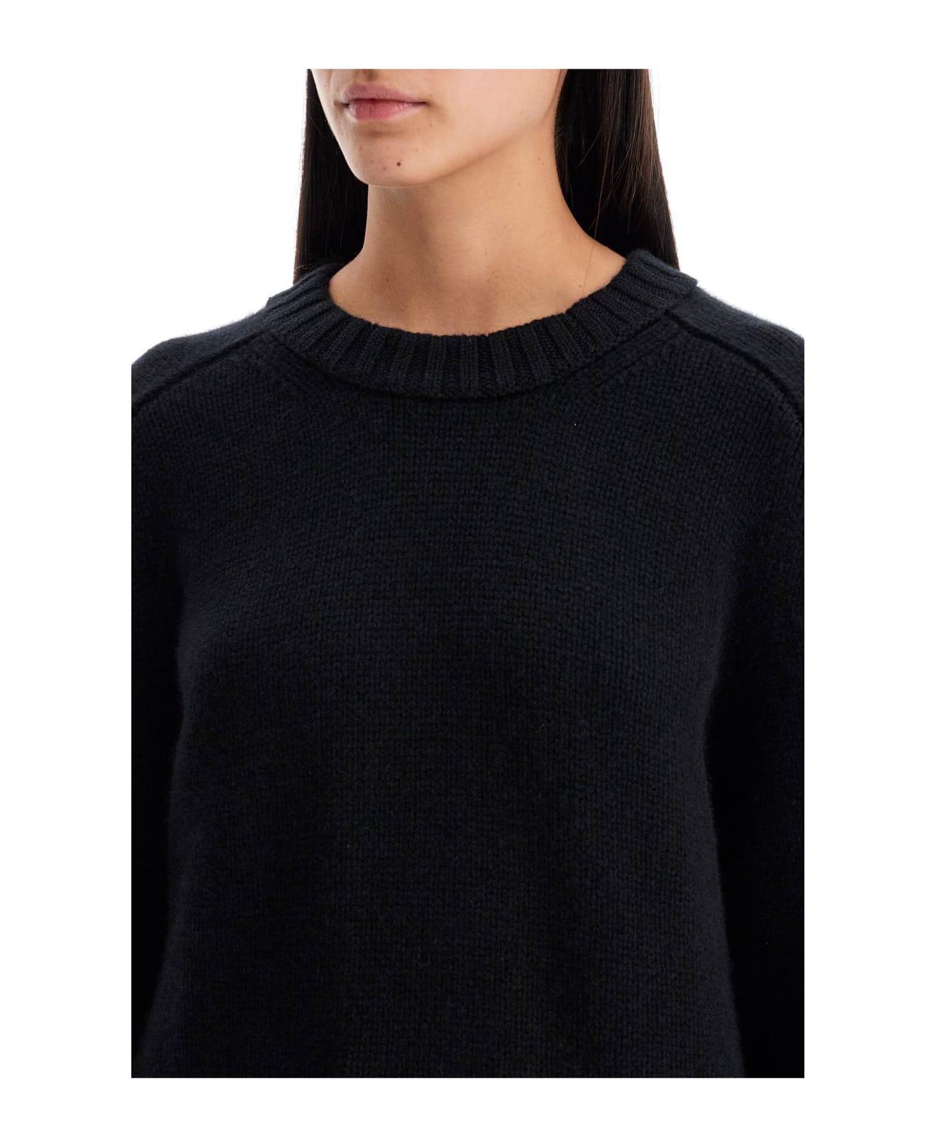 Khaite Long-sleeved Crewneck Jumper - BLACK (Black)