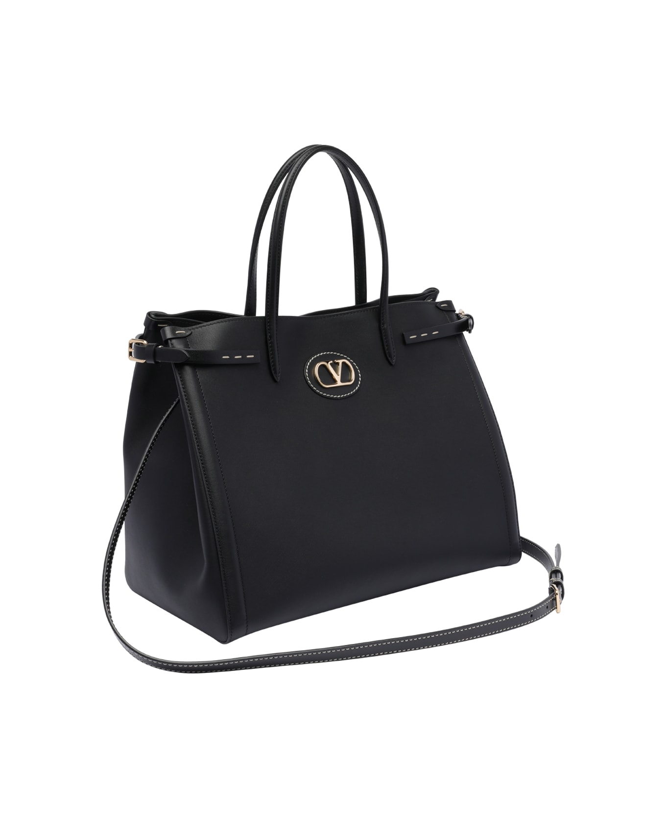 Valentino Garavani Medium Antibes Shopping Bag - Black