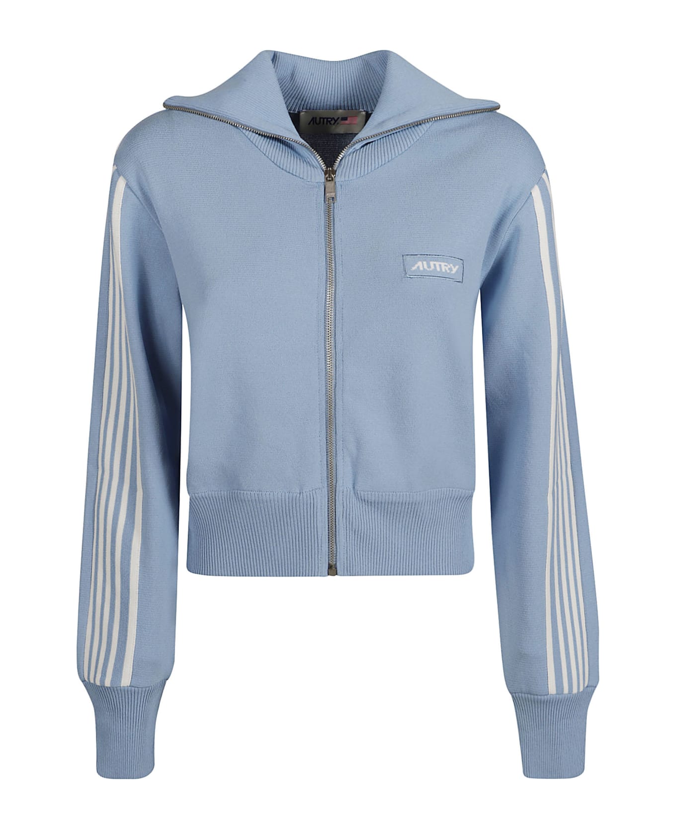Autry Viscose Blend Zip Sweatshirt - Azure ジャケット