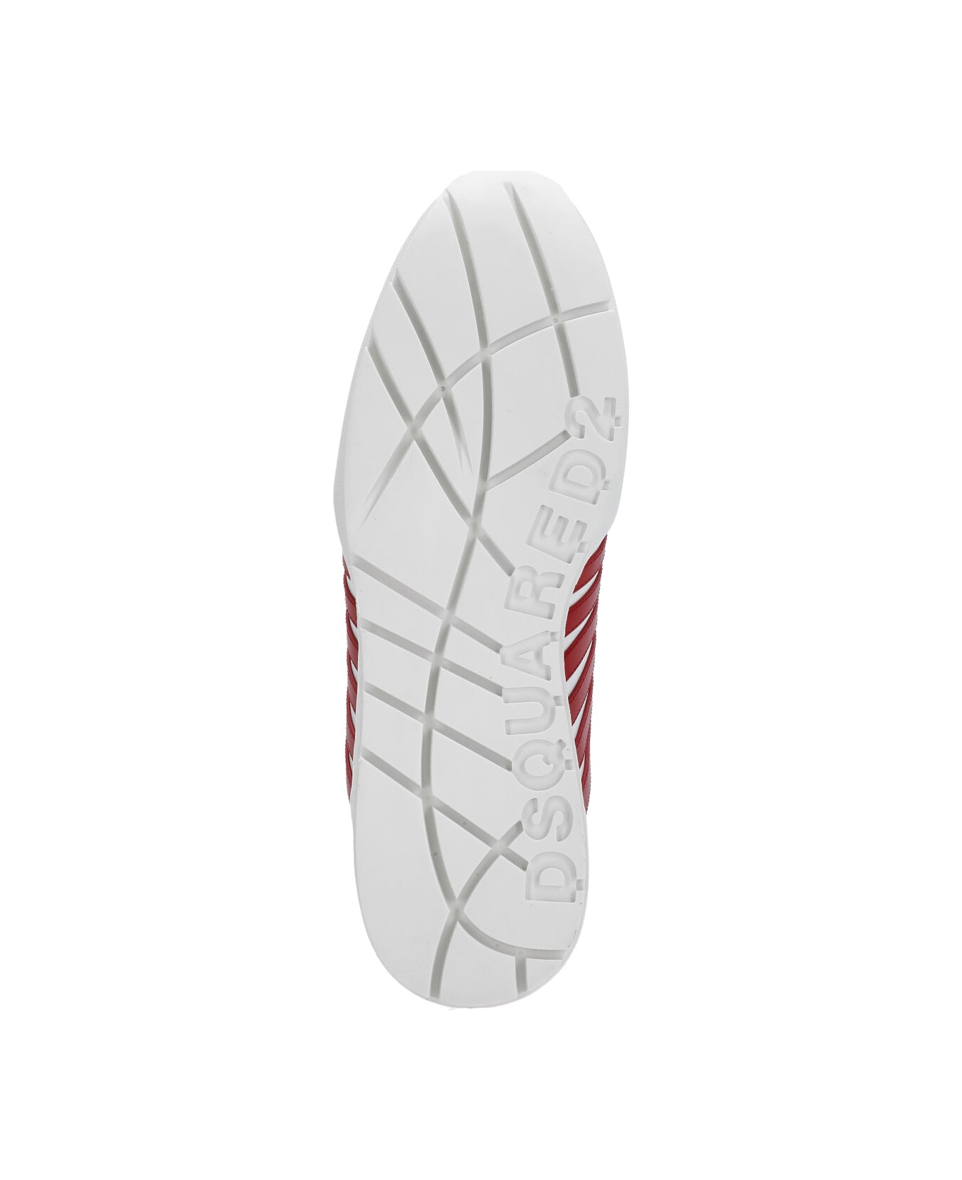 Dsquared2 Legendary Striped Almond Toe Sneakers - White スニーカー