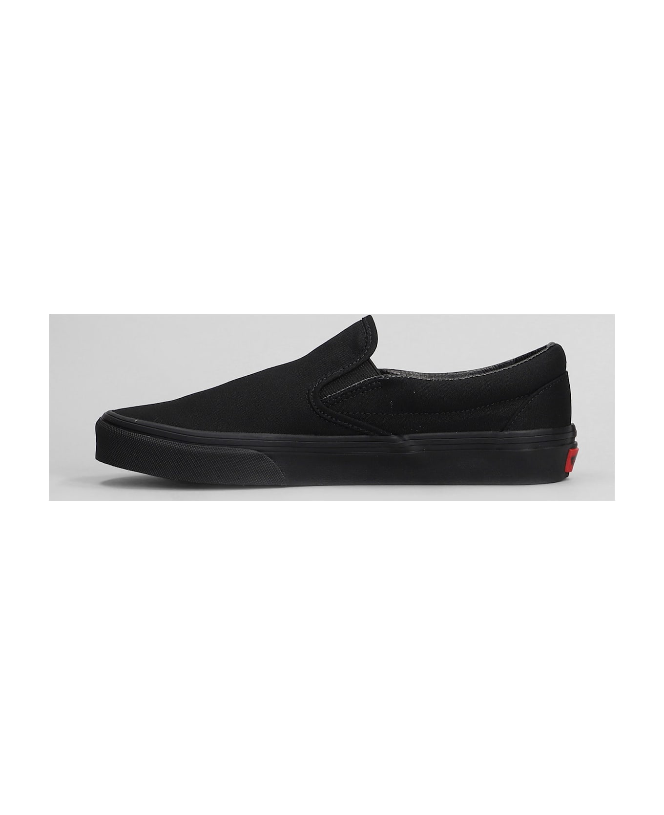 Vans Ua Classic Slip-on Sneakers In Black Fabric - black
