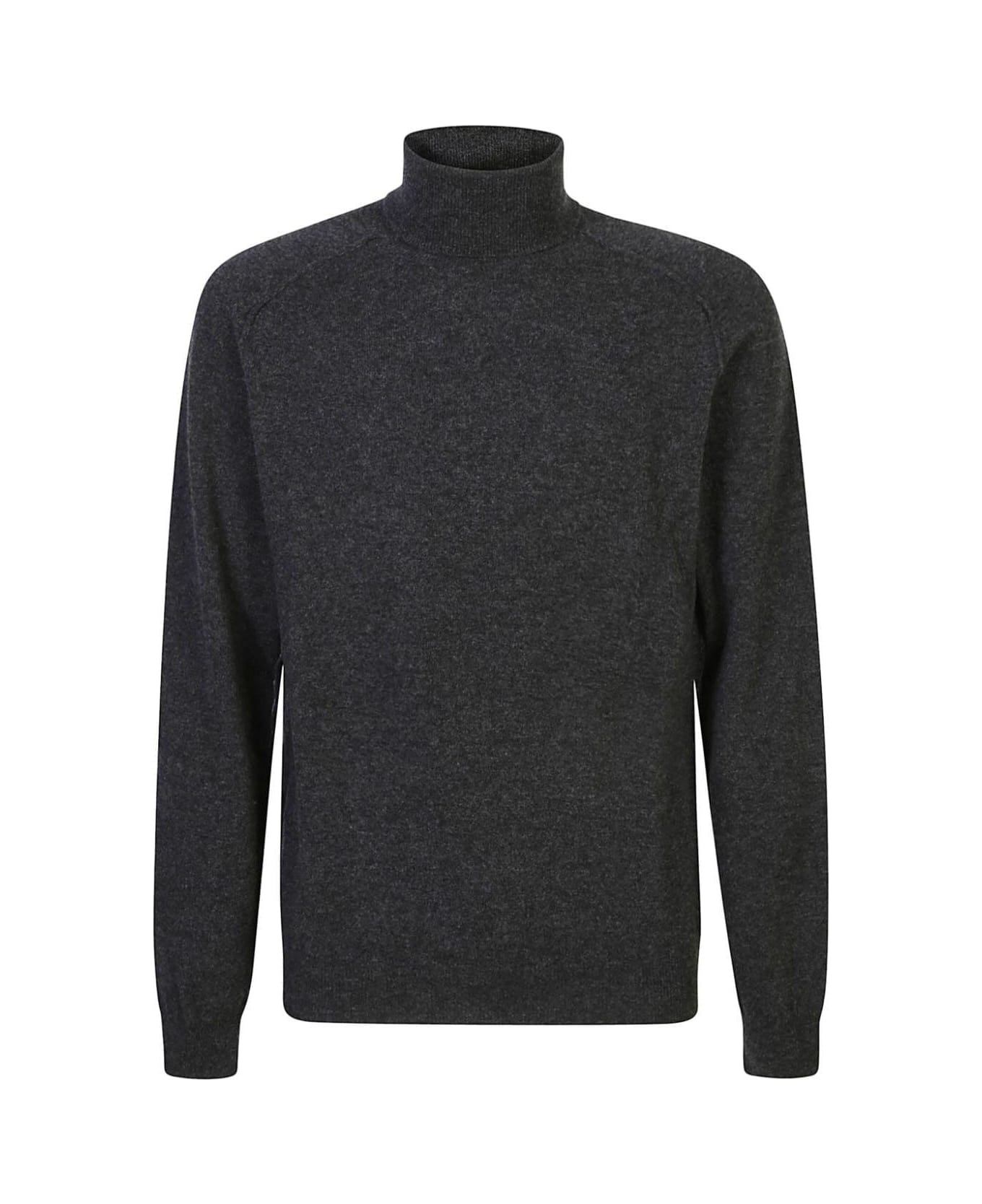 Roberto Collina Turtleneck Knit Sweaters - Grey