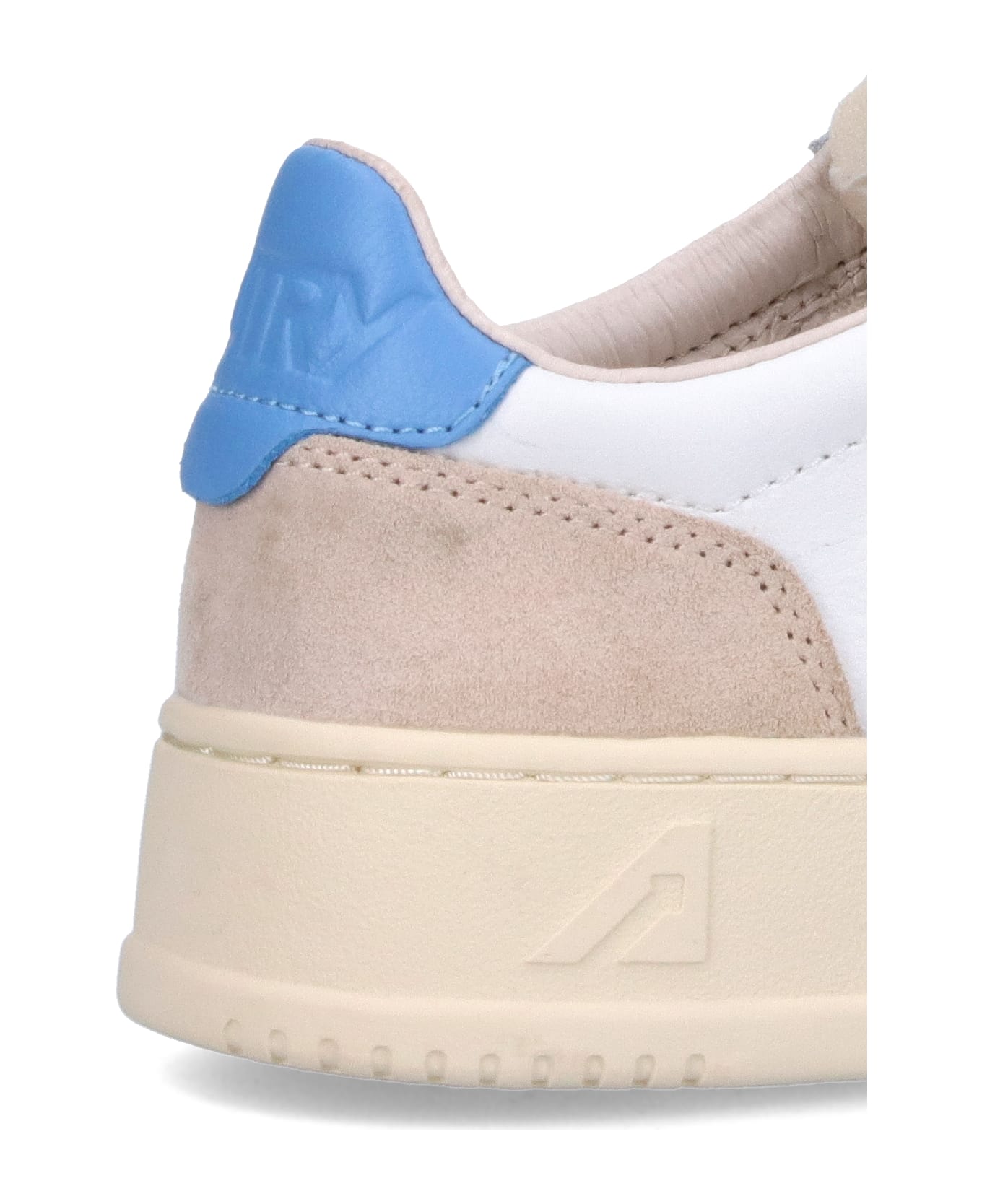 Autry Medalist Low Sneakers - White/blue/beige