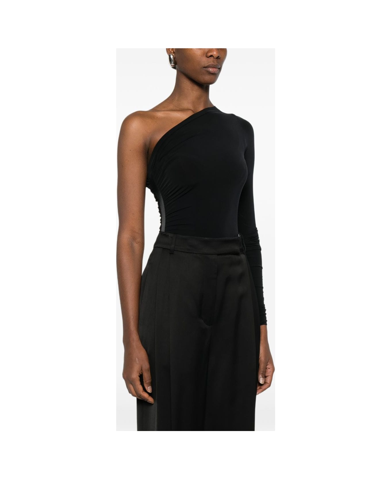 Wolford One-shoulder Bodysuit - Black