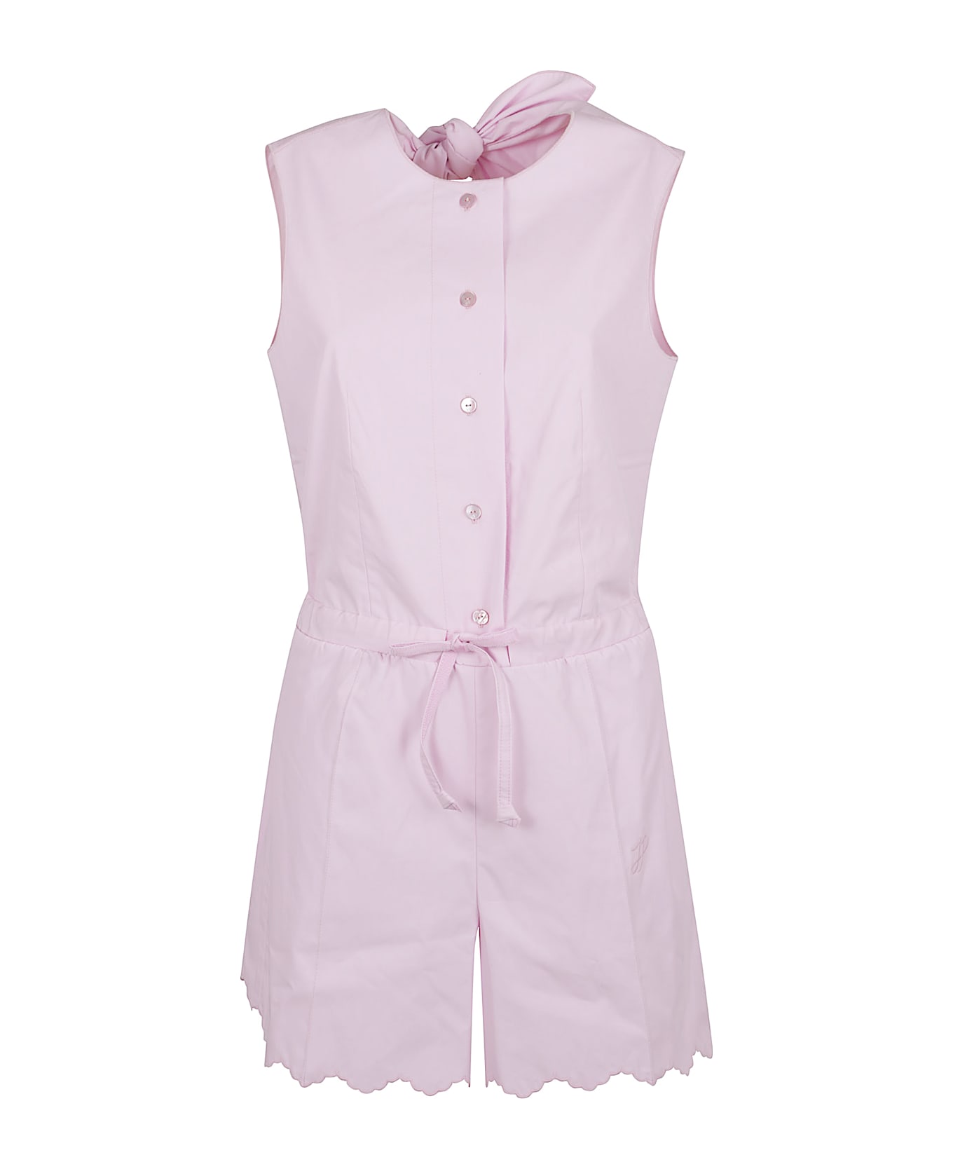 Patou Embroidered Scarf Jumpsui - P Primrose Pink