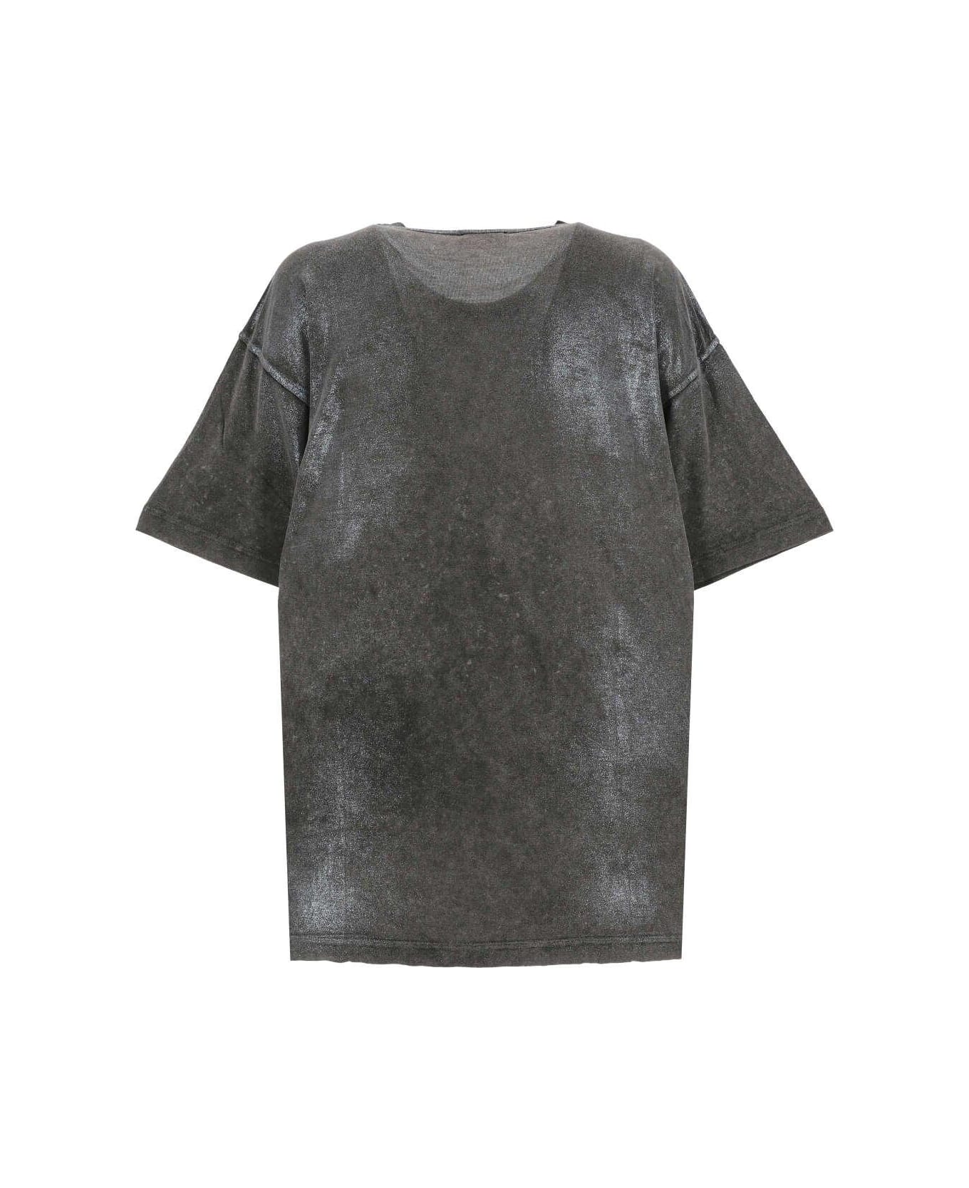 Diesel T-buxt Faded Metallic T-shirt - BLACK/GREY