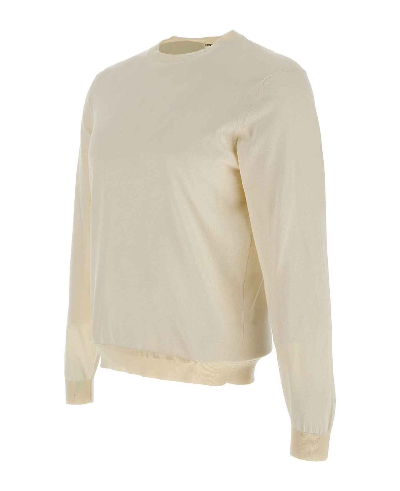 Filippo De Laurentiis Superlight Cotton Sweater - WHITE