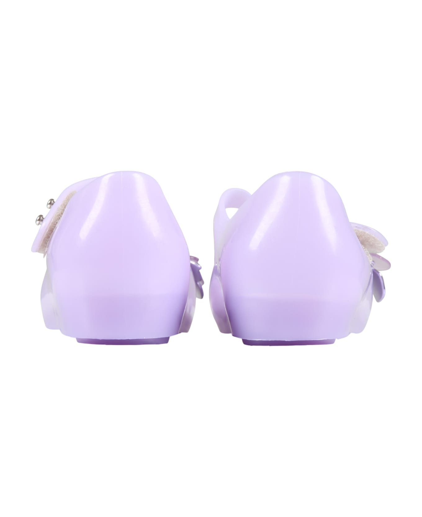 Melissa Lilac Ballerinas For Girl With Butterflies - Violet シューズ