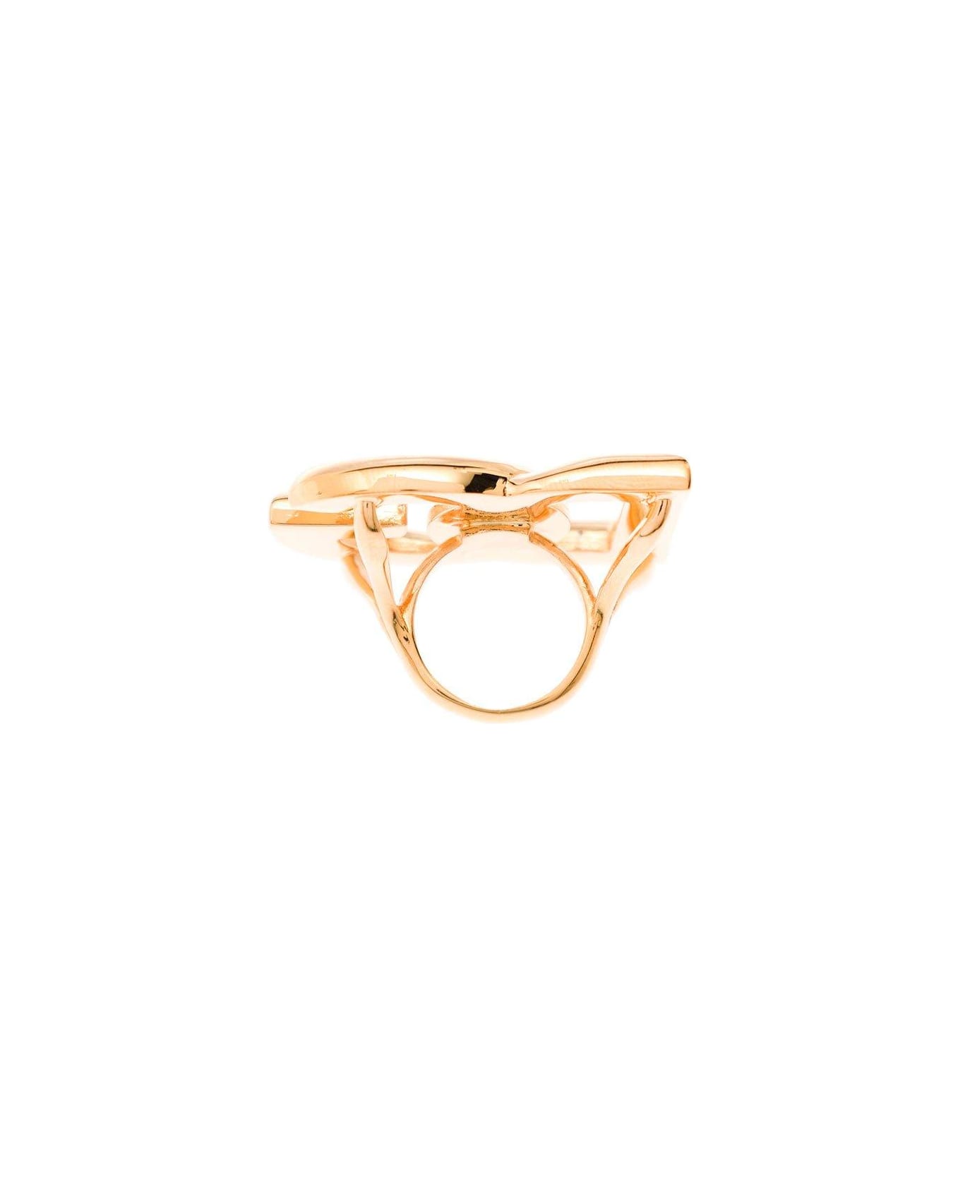 Dolce & Gabbana Logo Engraved Ring - Giallo