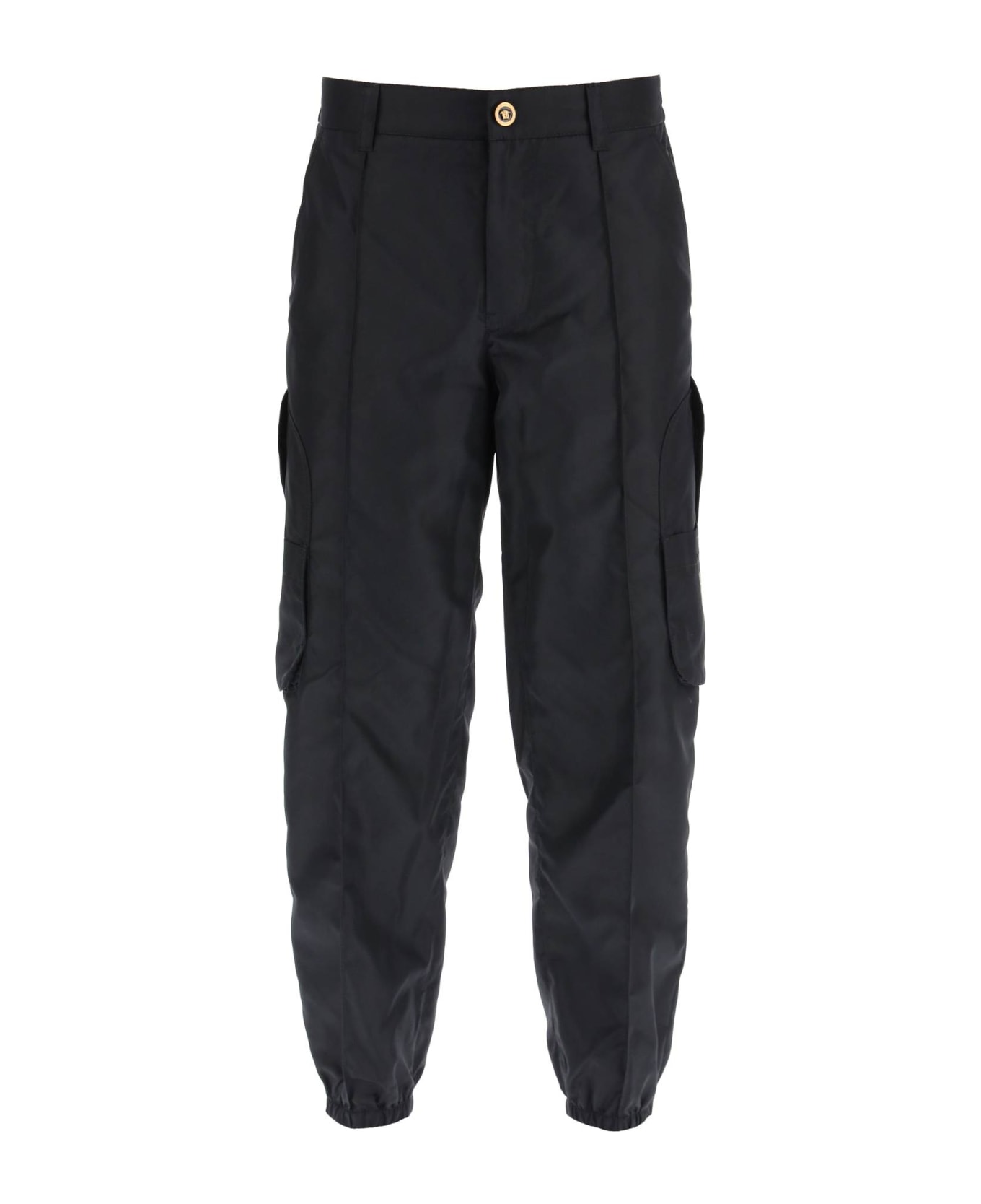 Versace Black Polyamide Pants - Nero