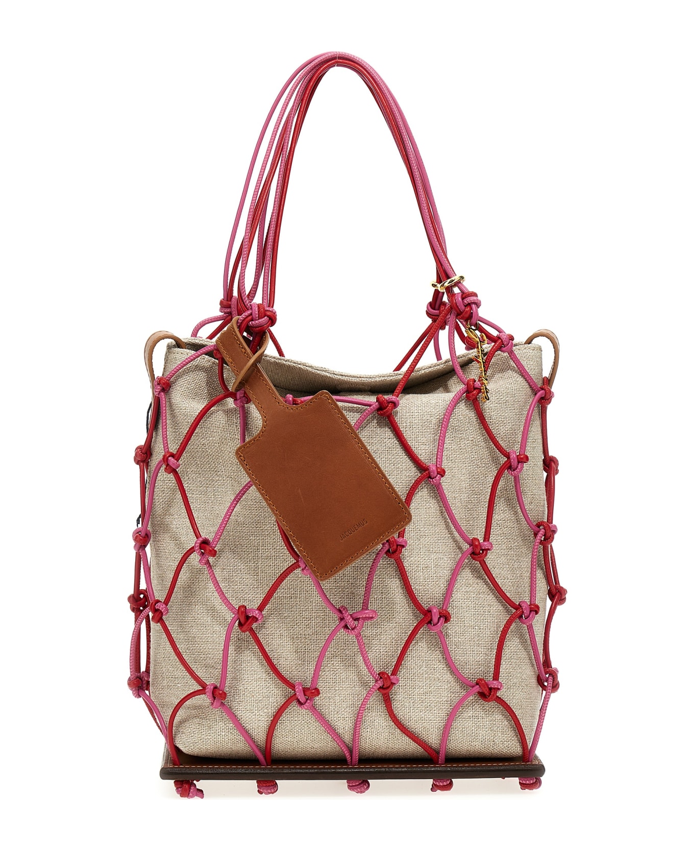 Jacquemus 'le Petit Filet Pralu' Handbag - Pink トートバッグ