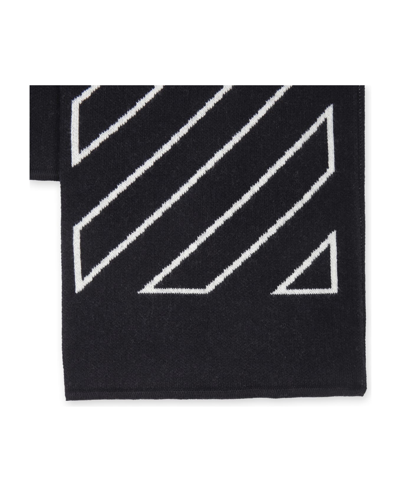 Off-White Black Scarf For Boy With Arrows - Black