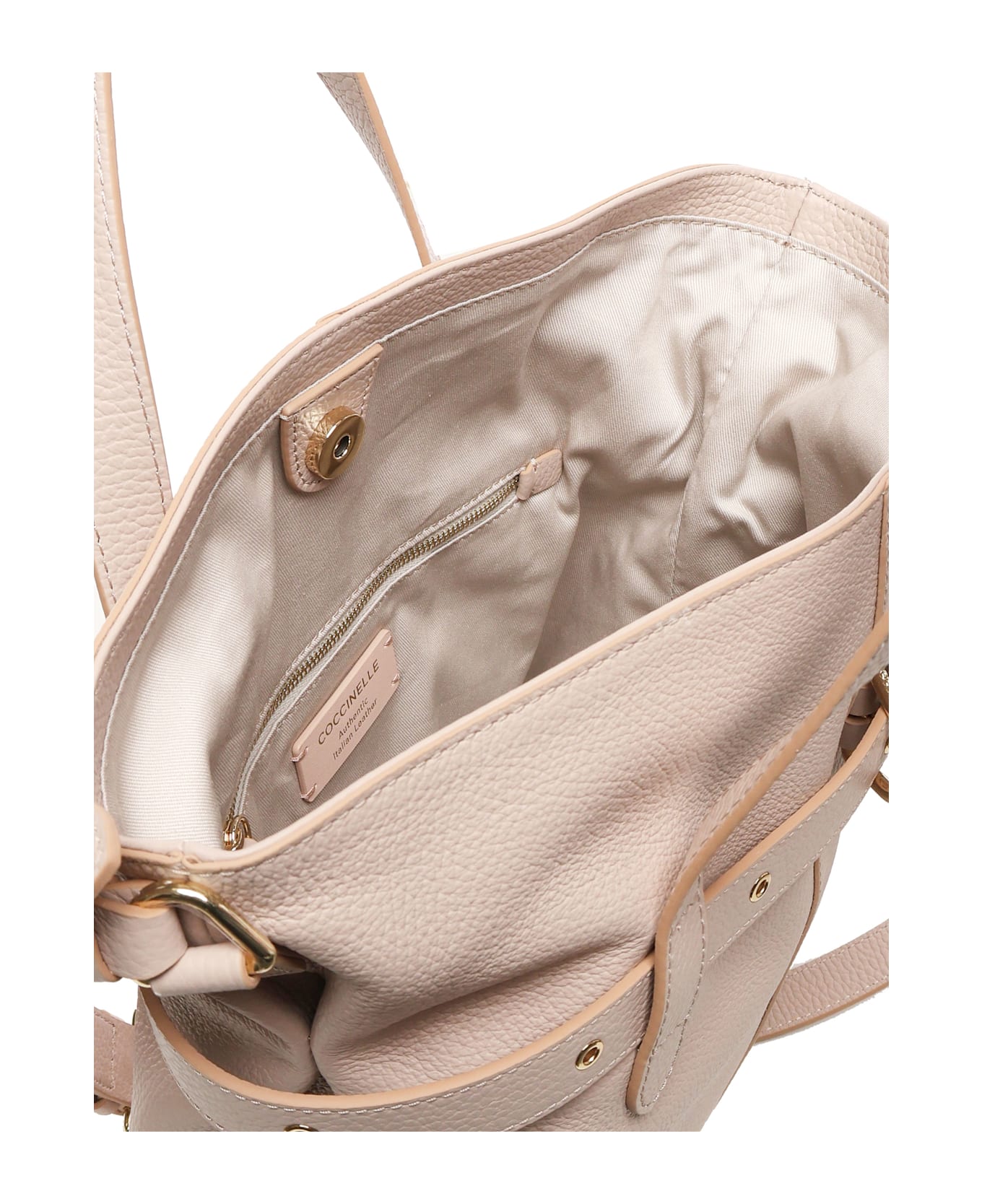 Coccinelle Bucket Bag With Buckle - Pink