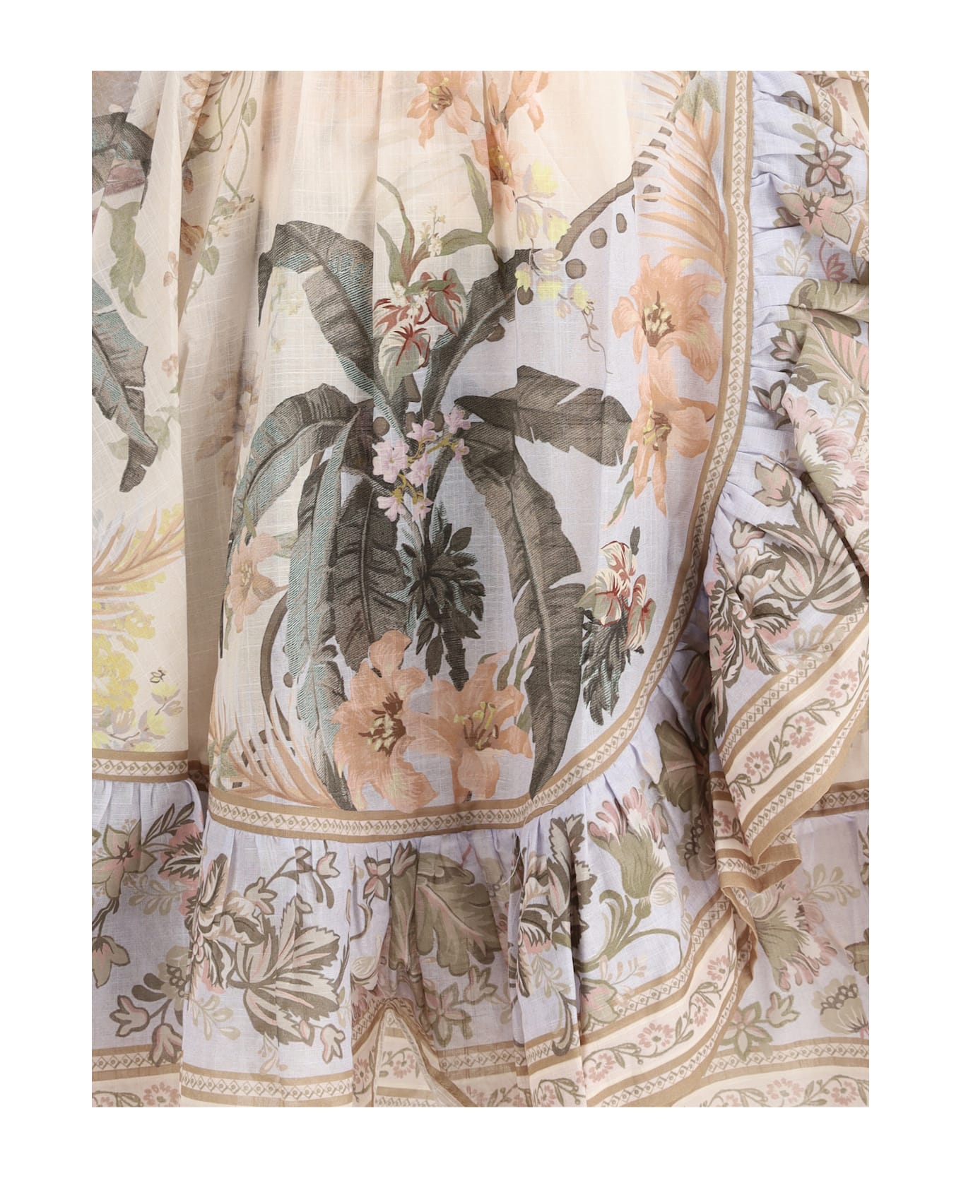 Zimmermann Wylie Mini Dress - Blue Floral