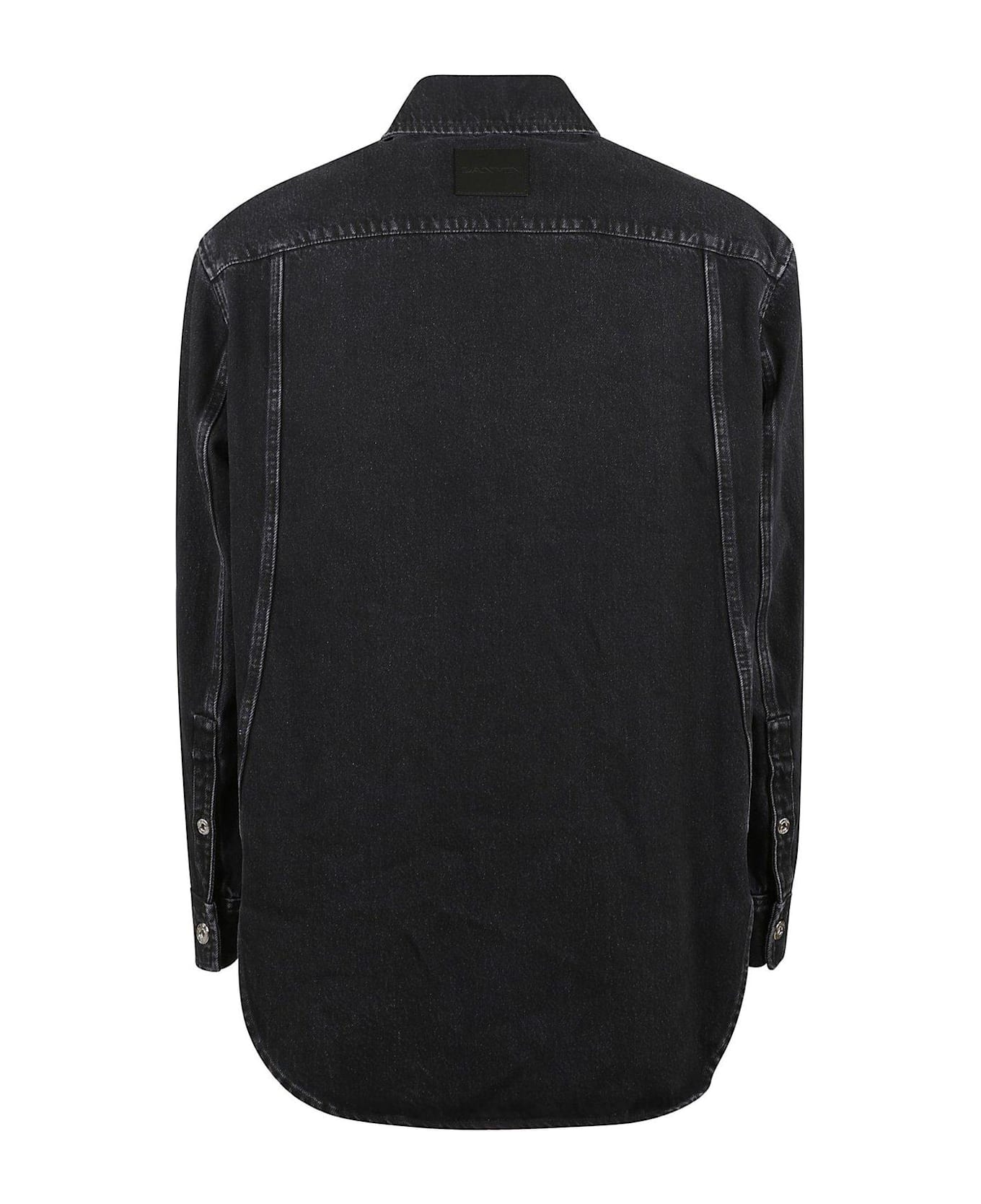 Lanvin Cocoon Button-up Denim Shirt - noir