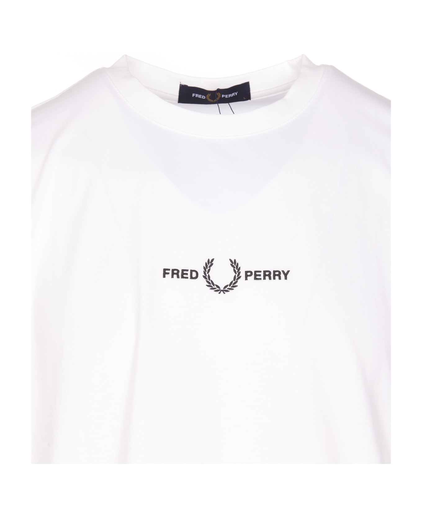 Fred Perry Embroidered Logo T-shirt - White