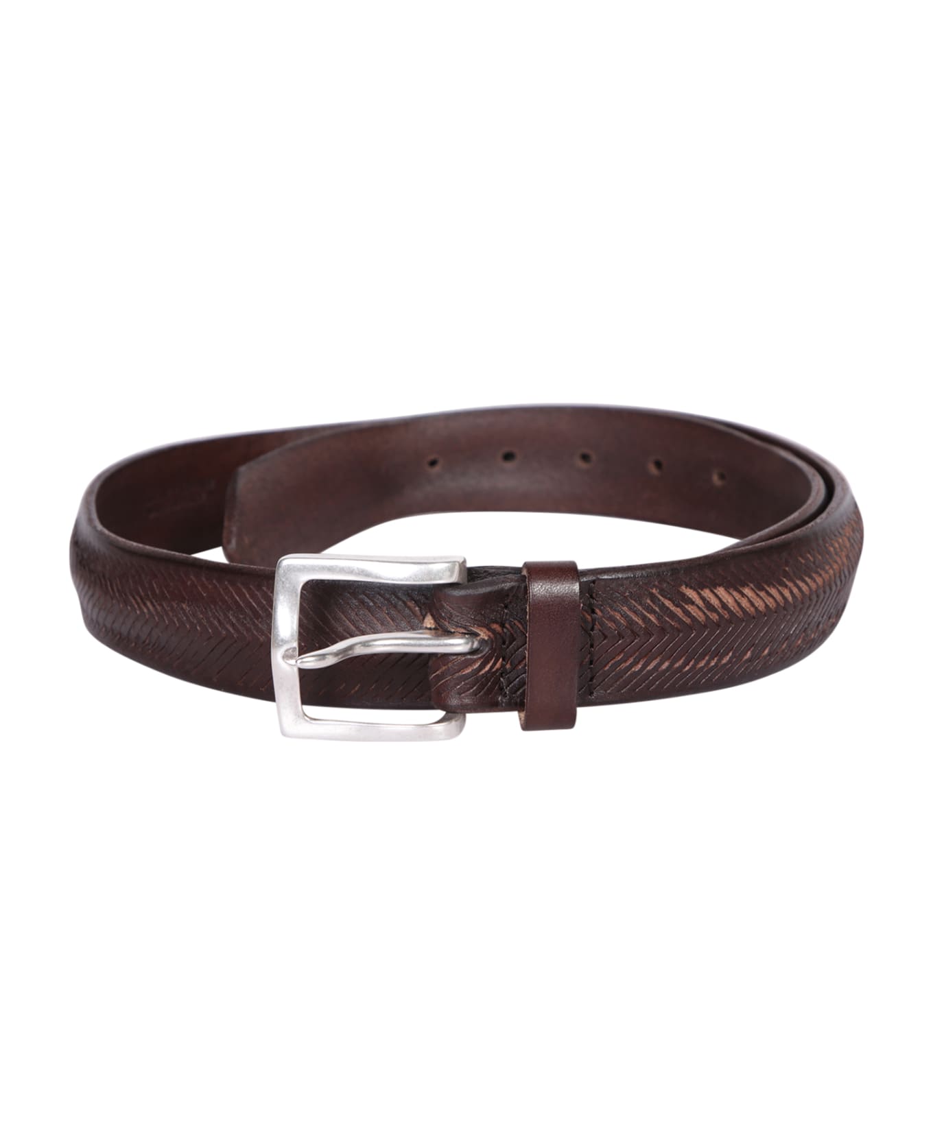 Orciani Masculine Down Brown Belt - Brown