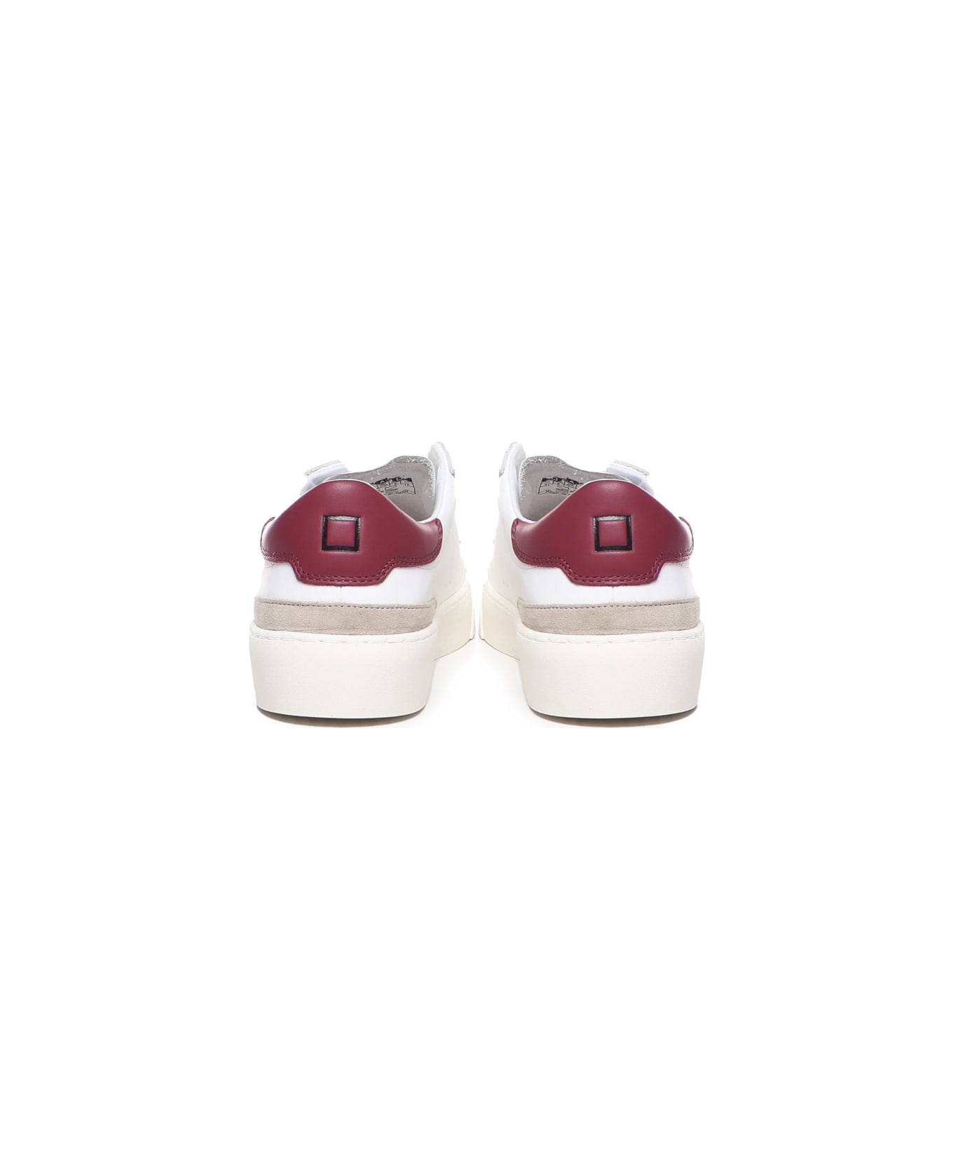 D.A.T.E. Sonica Sneakers - White-bordeaux