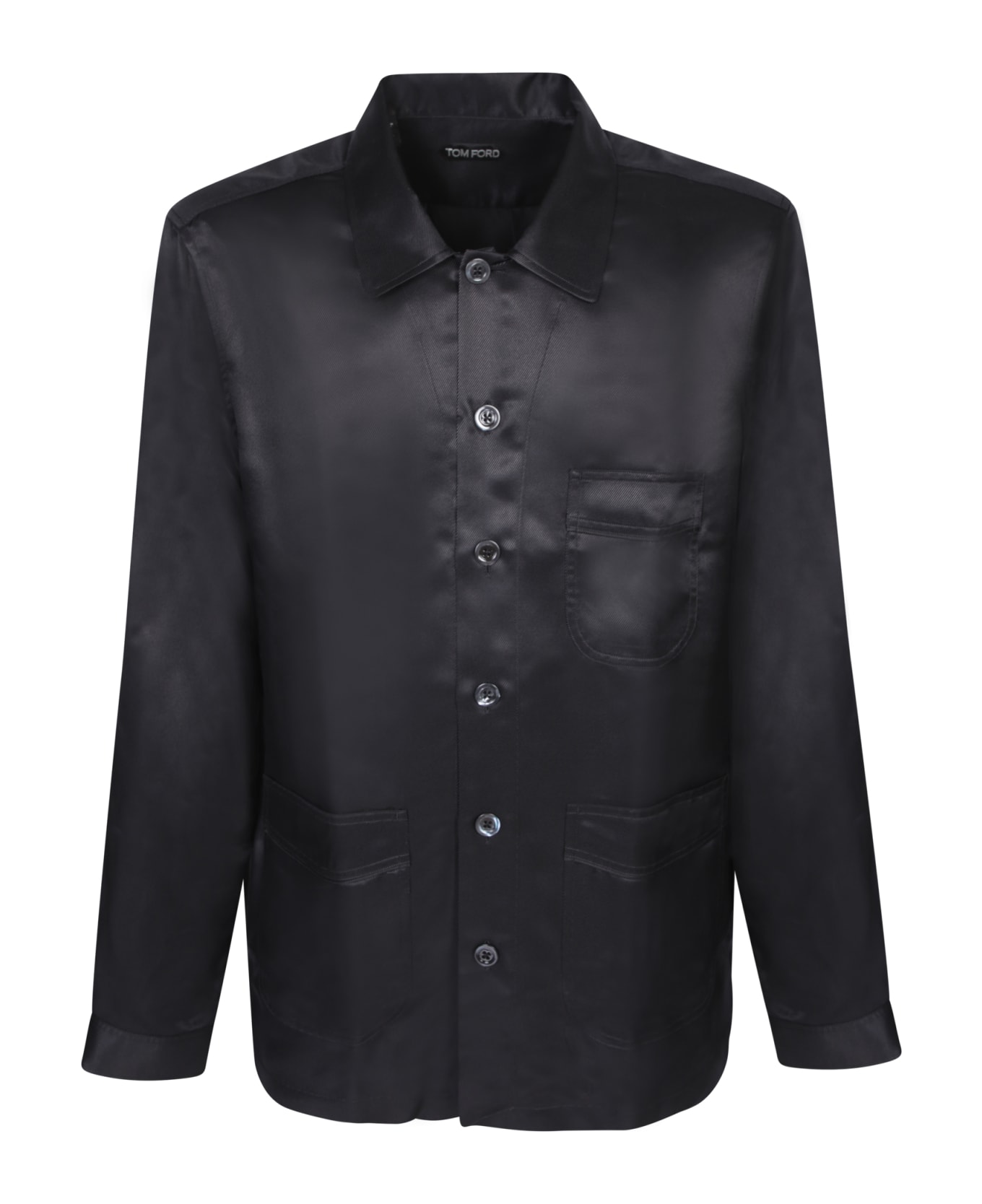 Tom Ford Pockets Black Shirt - Black シャツ