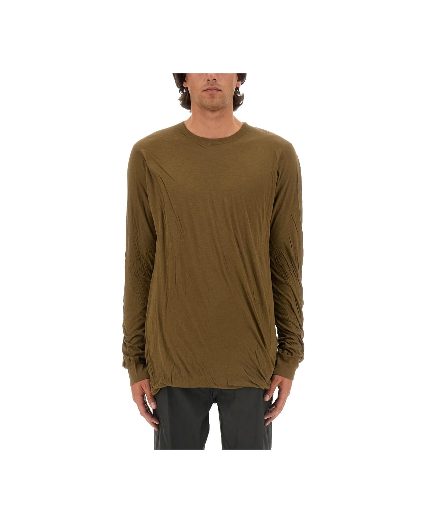 Rick Owens Cotton T-shirt - BROWN