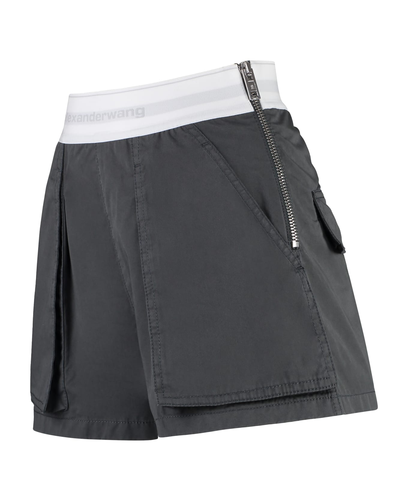Alexander Wang Rave Cotton Cargo-shorts - grey