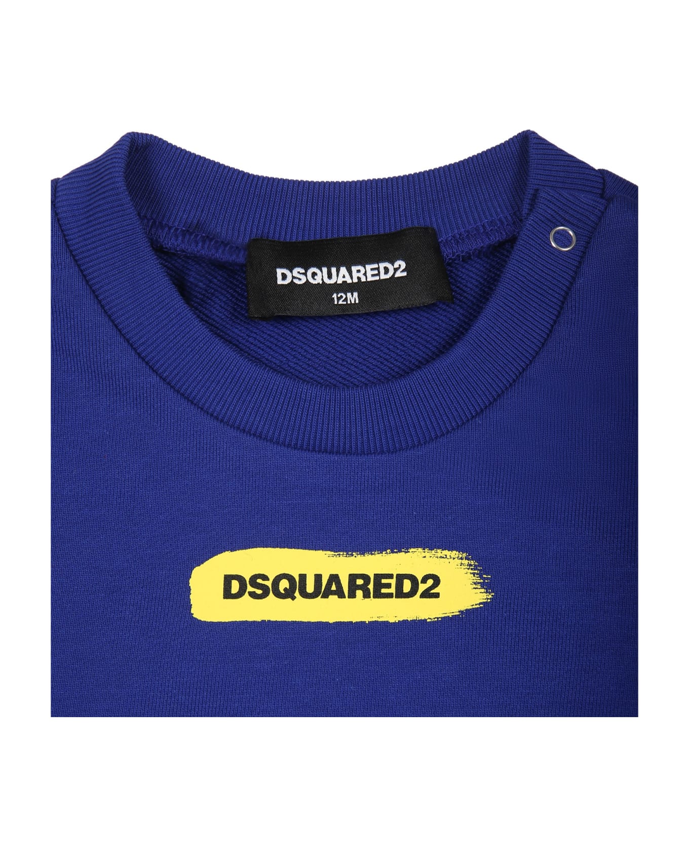 Dsquared2 Light Blue Sweatshirt For Baby Boy With Logo - Light Blue ニットウェア＆スウェットシャツ