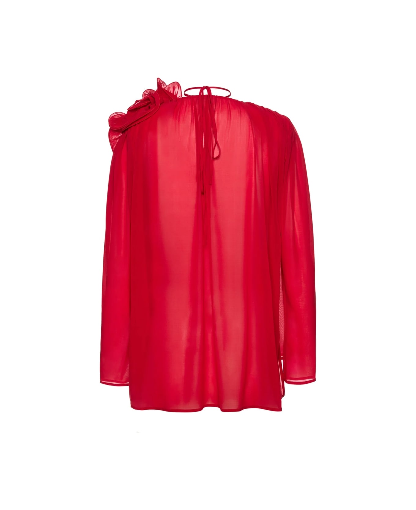 Magda Butrym Blouse With Flower - RED
