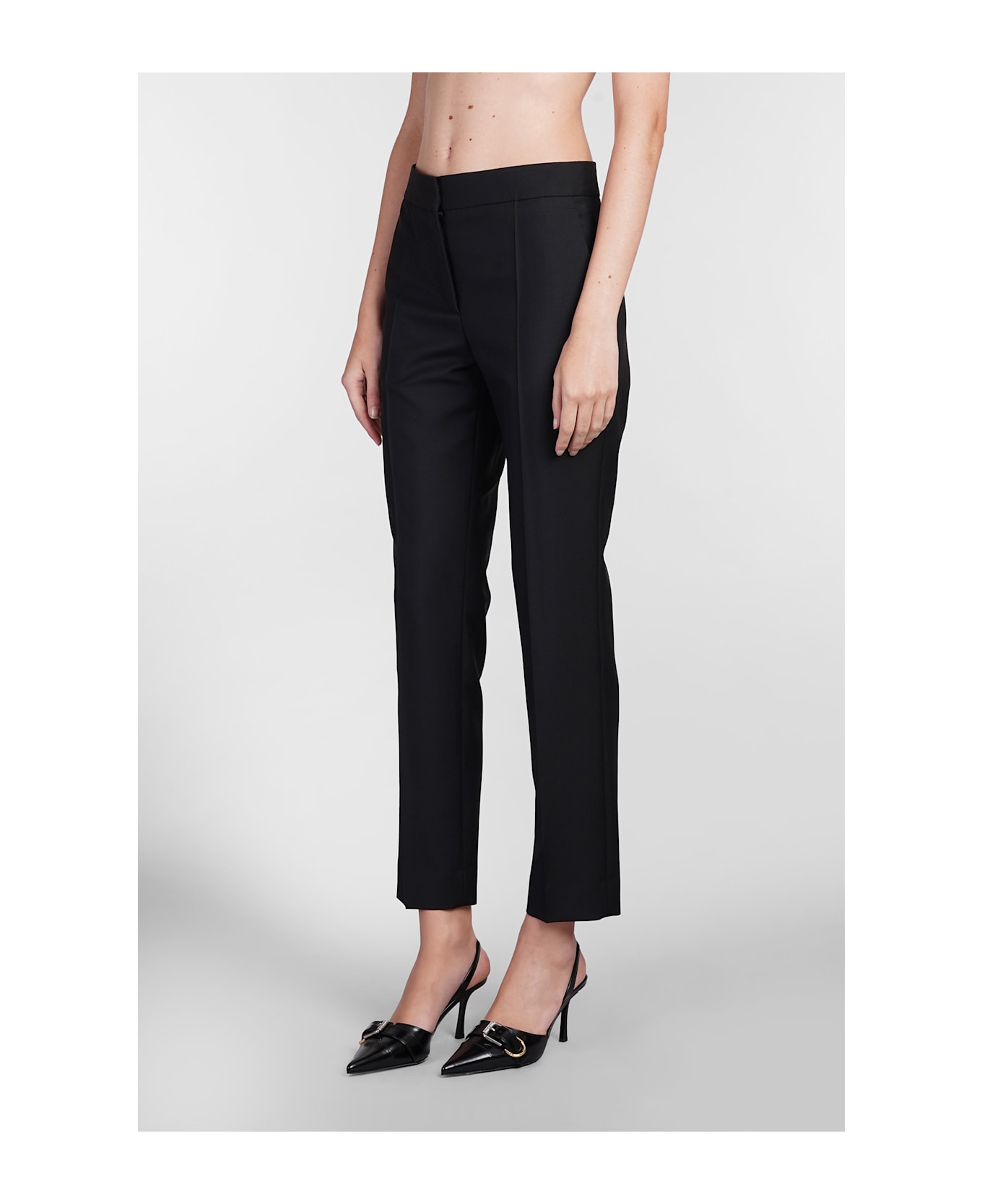 Givenchy Pants In Black Wool - black