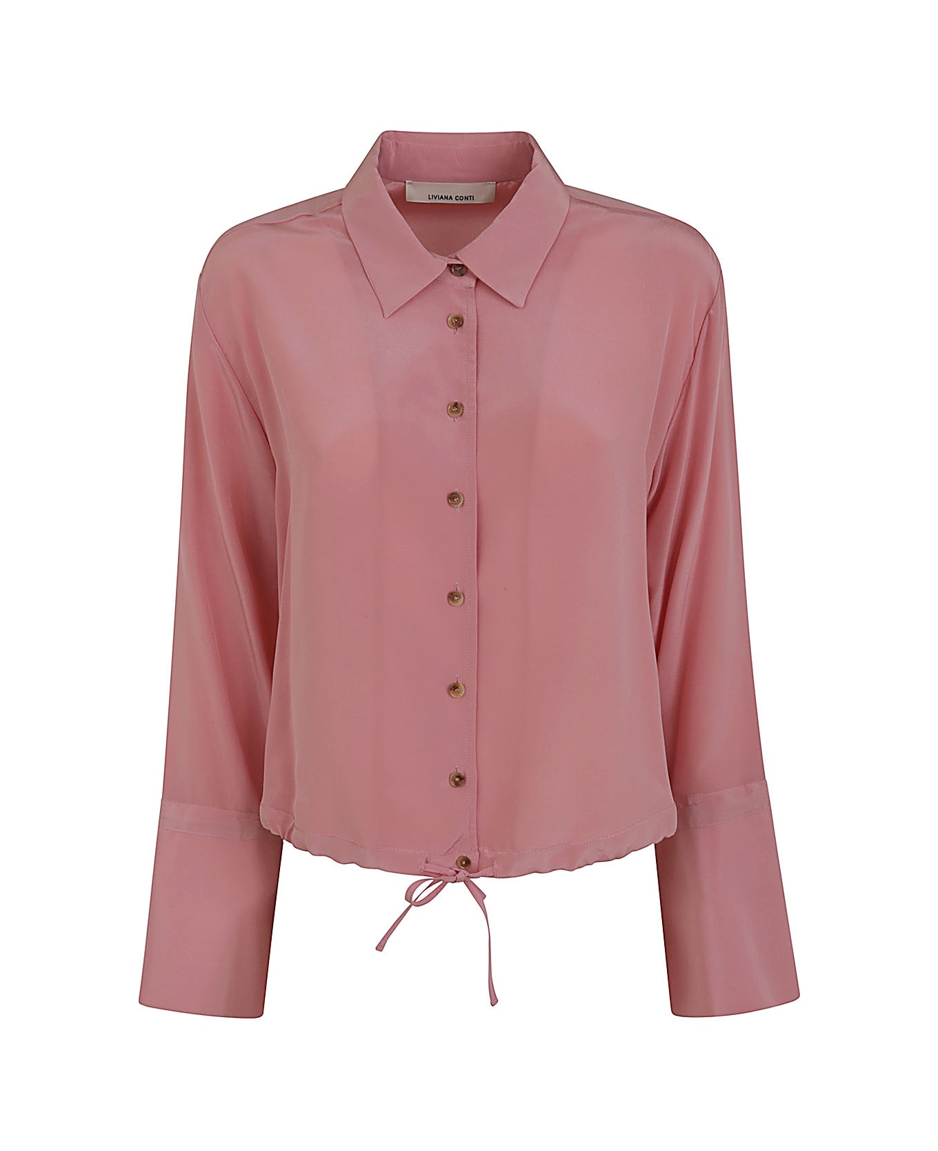 Liviana Conti Elastic Bottom Shirt - Ruby Pink