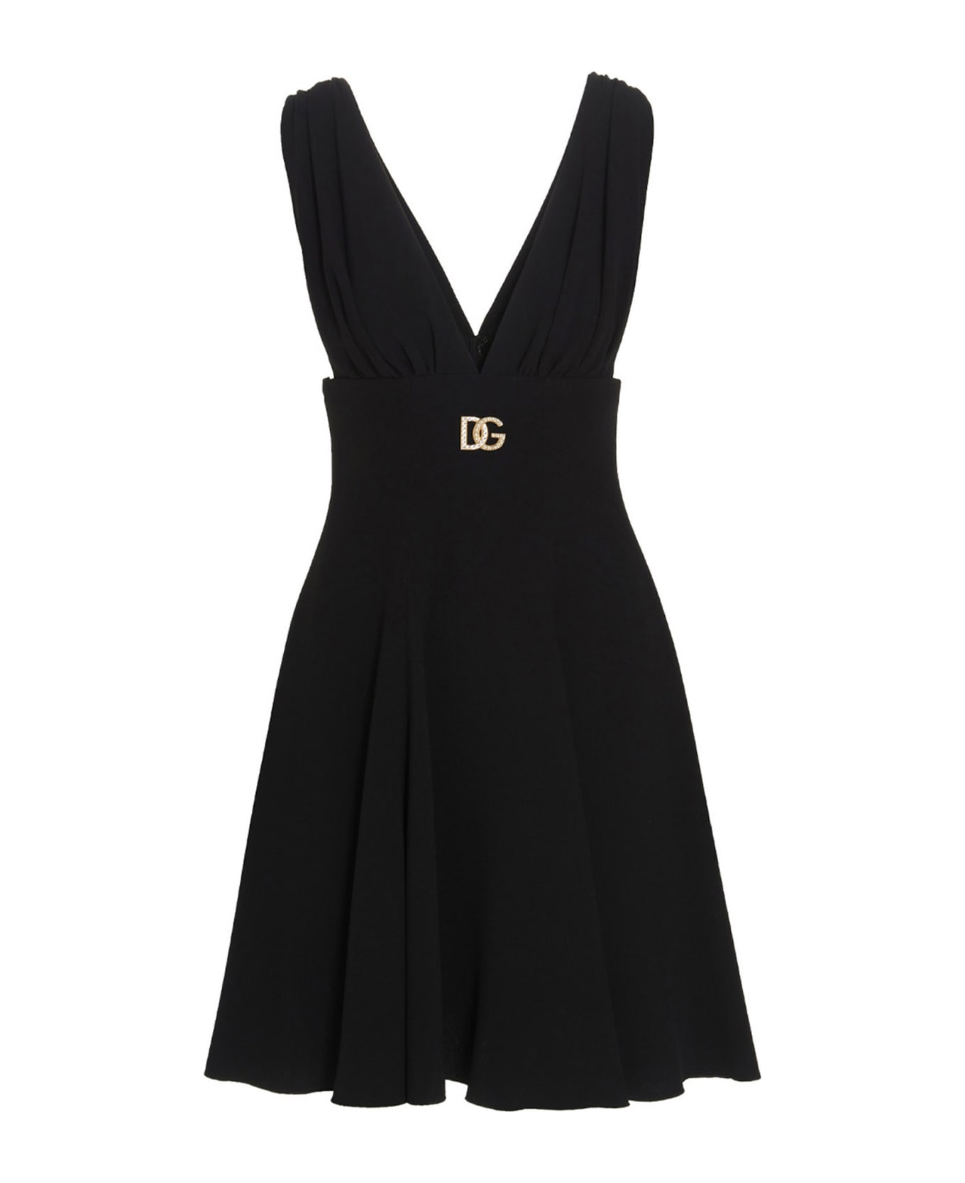 Dolce 
Gabbana Jewel Logo Dress - Nero