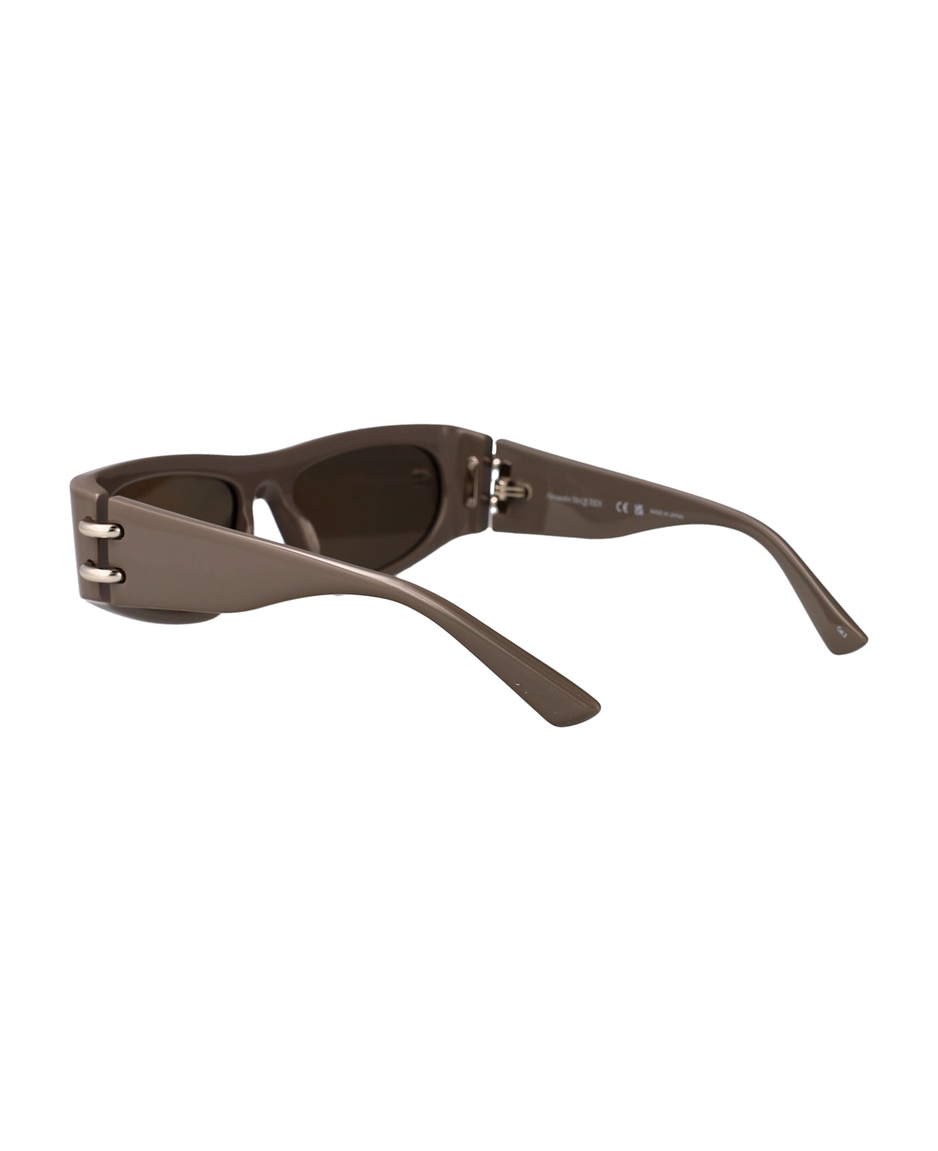 Alexander McQueen Eyewear Am0471s Sunglasses - BROWN-BROWN-SILVER