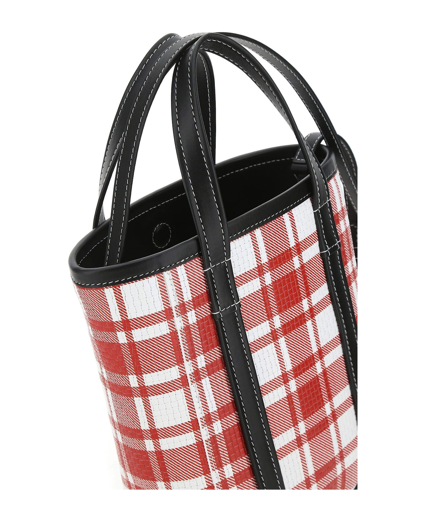 Balenciaga Printed Leather Small Barbes Shopping Bag - 6190